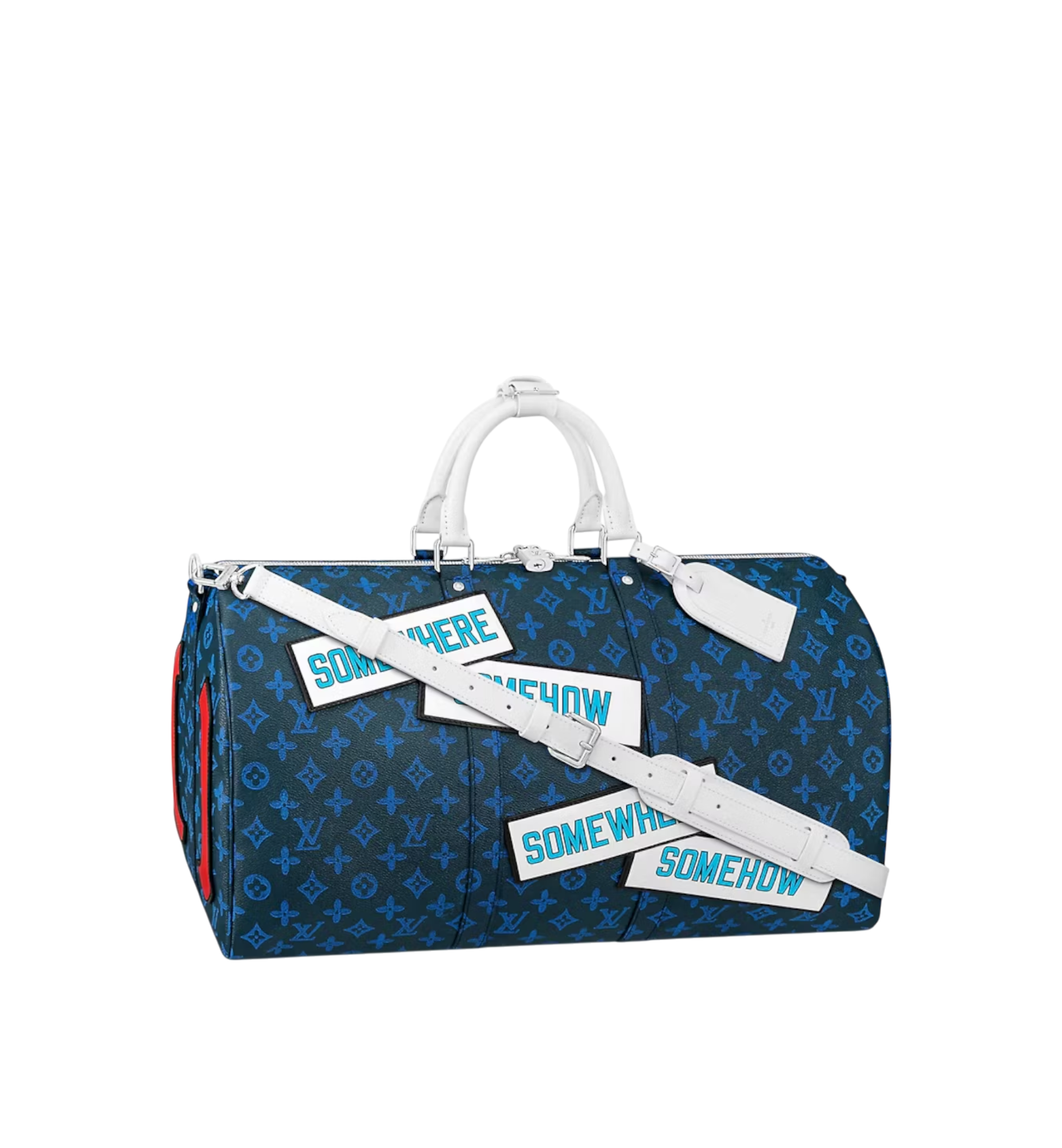 Louis Vuitton Keepall Bandouliere 50 Monogram Blue