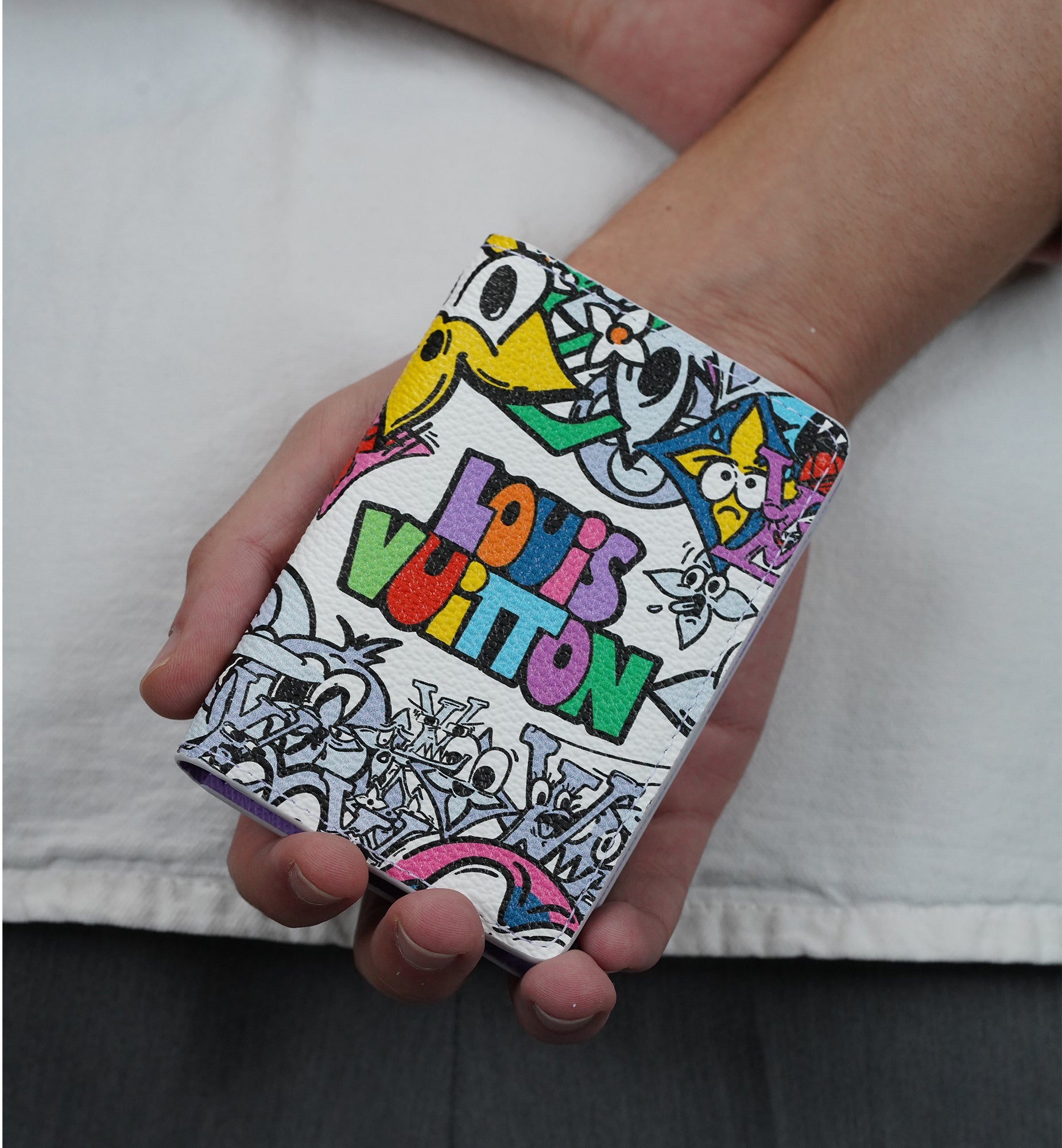 Louis Vuitton Organizer De Poche NM Monogram Comics Multicolor