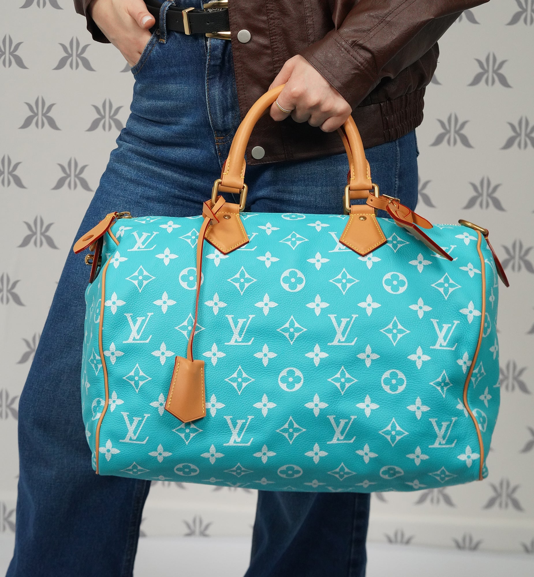 Louis Vuitton Speedy P9 Bandoulière 40 Turquoise