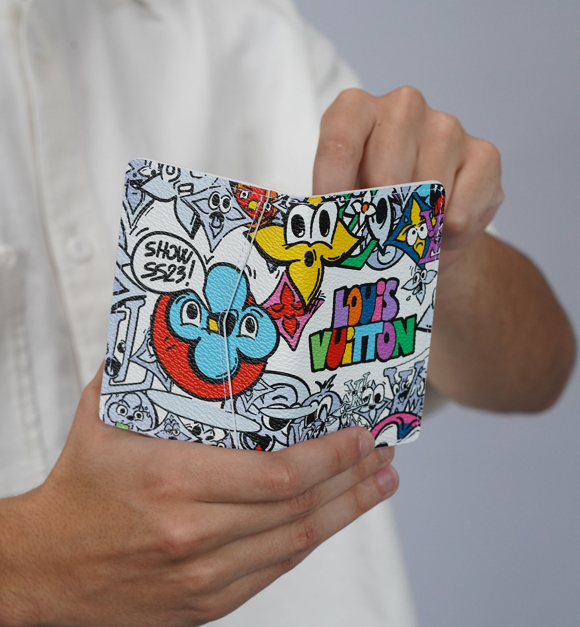 Louis Vuitton Organizer De Poche NM Monogram Comics Multicolor