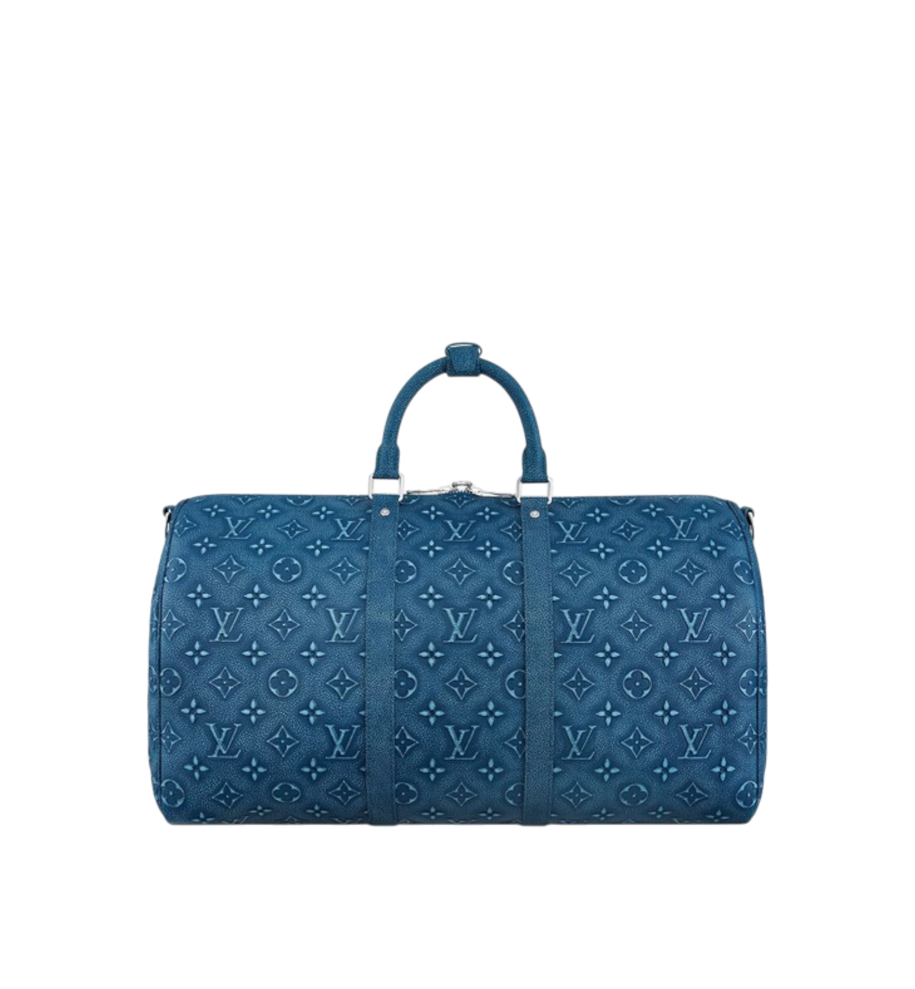 Louis Vuitton Keepall Bandoulière 50 Cow Leather Blue