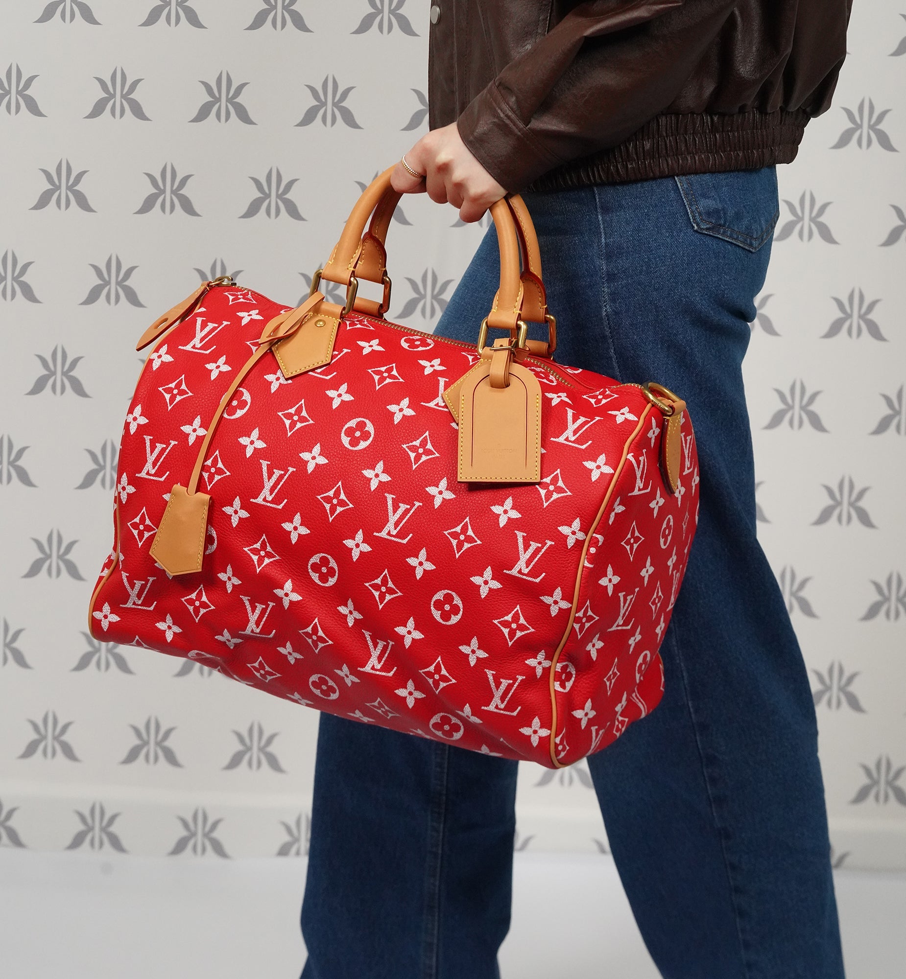 Louis Vuitton Speedy P9 Bandouliere 40 Rouge