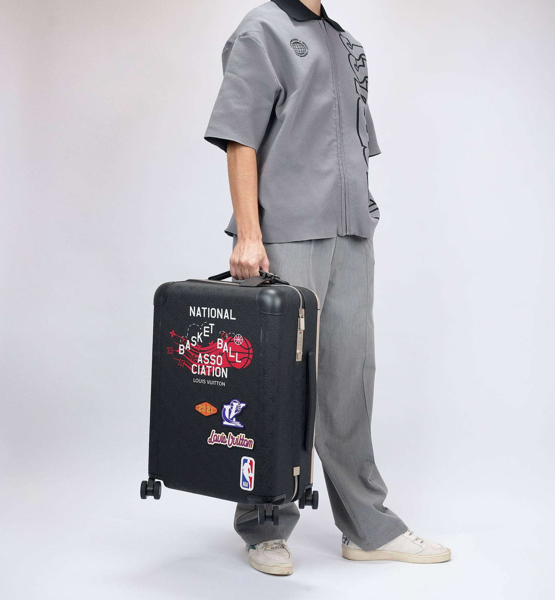 Louis Vuitton NBA Horizon 55 Black Leather
