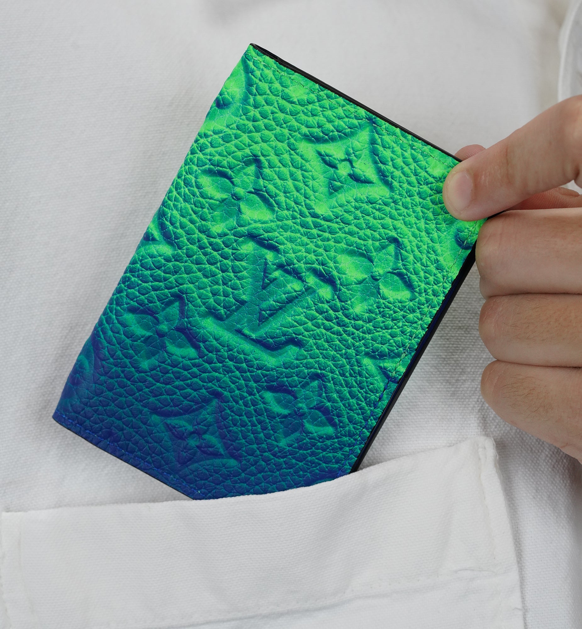 Louis Vuitton Pocket Organizer Illusion Green Blue