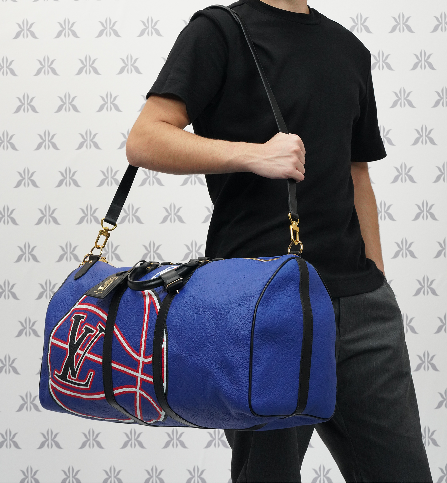 Louis Vuitton x NBA Keepall 55 Taurillon Blue