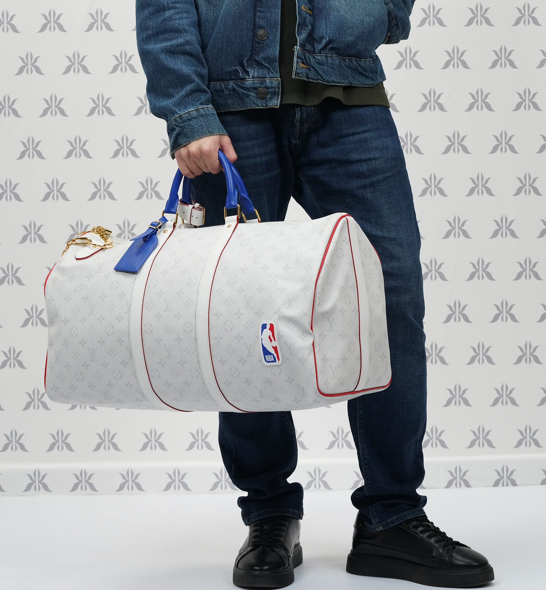 Louis Vuitton x NBA Keepall 50 MNG white