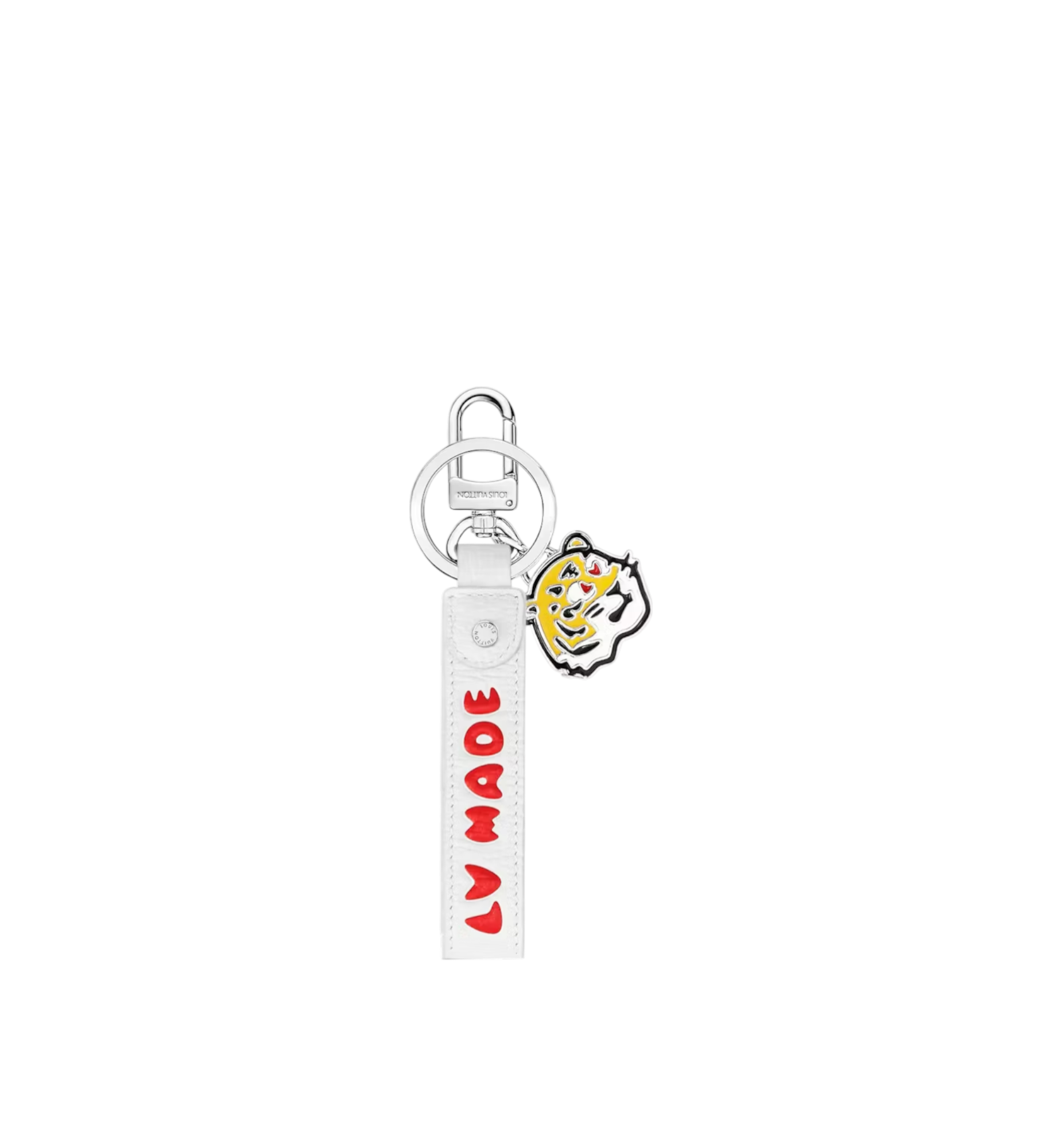 Louis Vuitton Keychain Dragon White Made LV White-Red