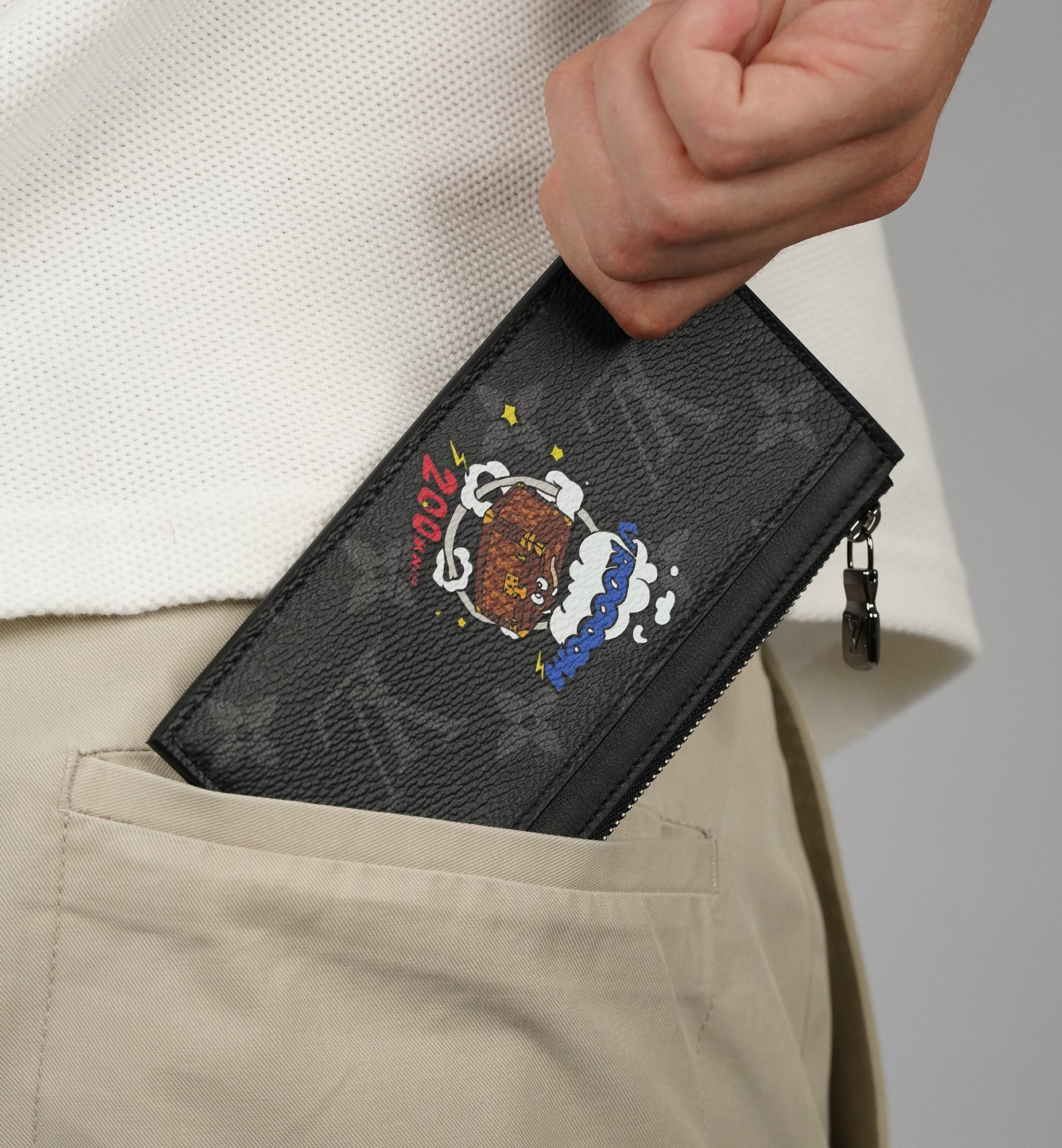 Louis Vuitton Coin Card Holder Cosmic Trunk Brother Monogram Eclipse