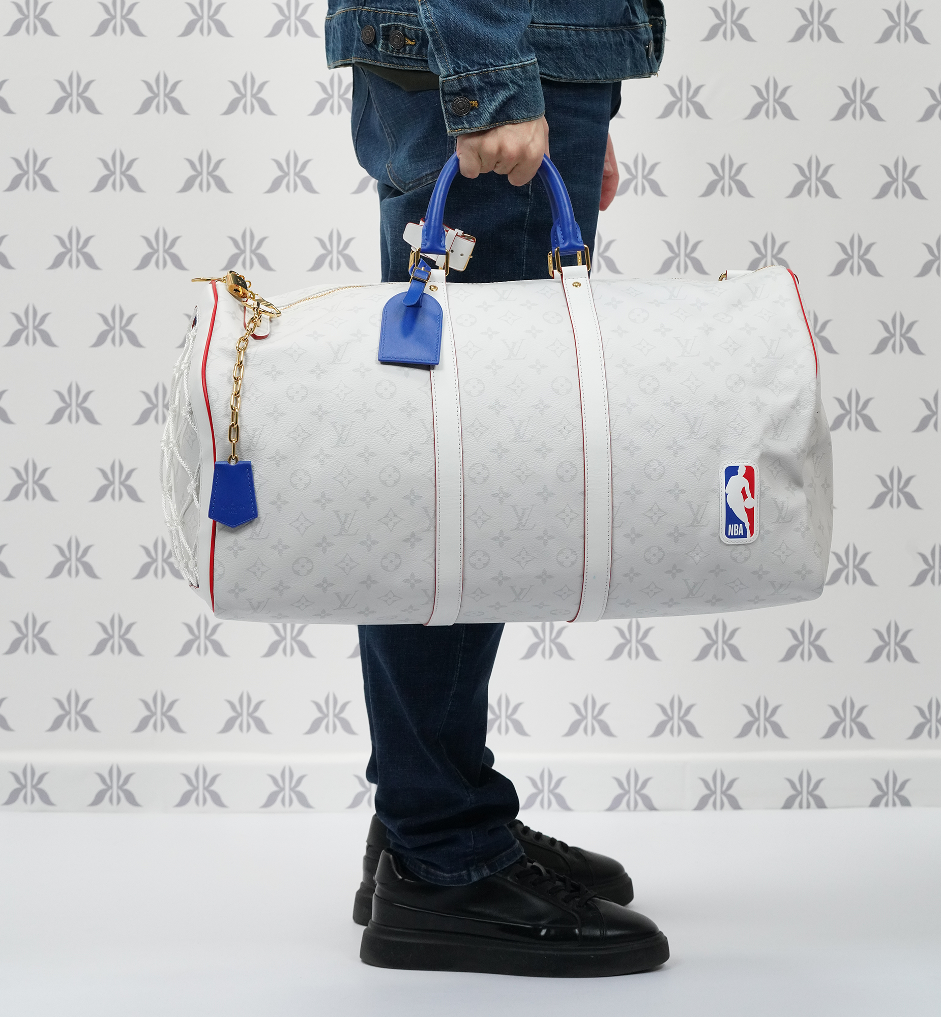 Louis Vuitton x NBA Keepall 50 MNG white
