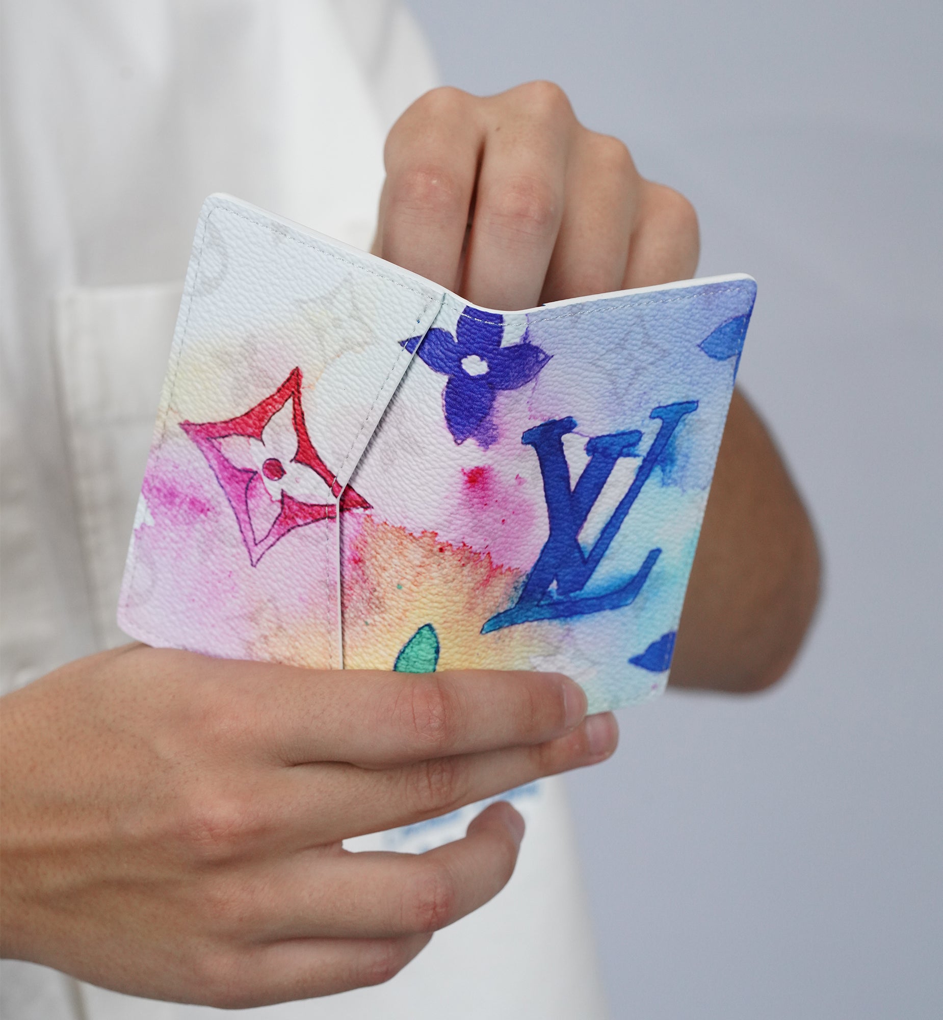 Louis Vuitton Pocket Organizer Monogram Watercolor Multicolor