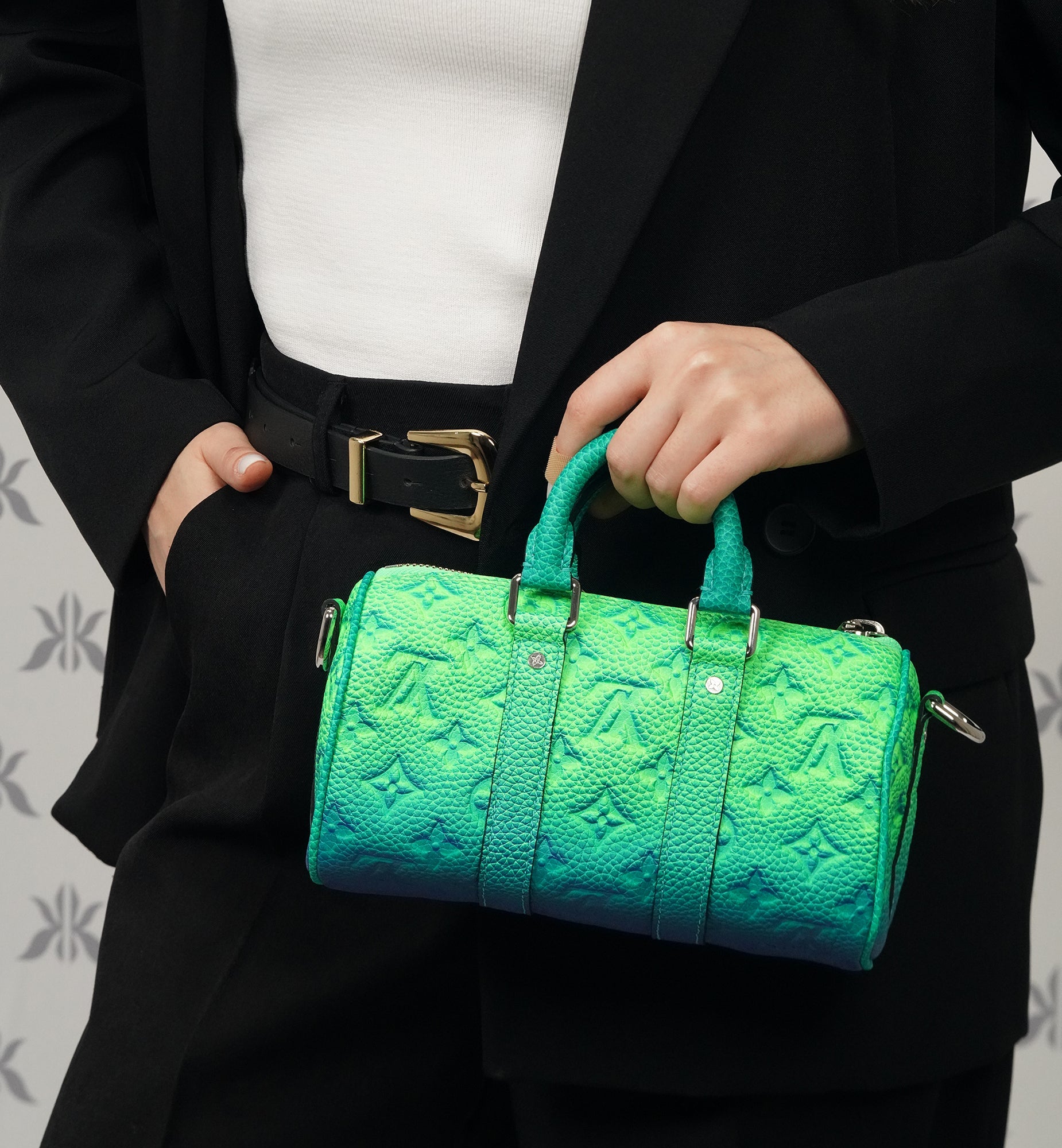 Louis Vuitton Keepall XS Taurillon Illusion Blue|Green