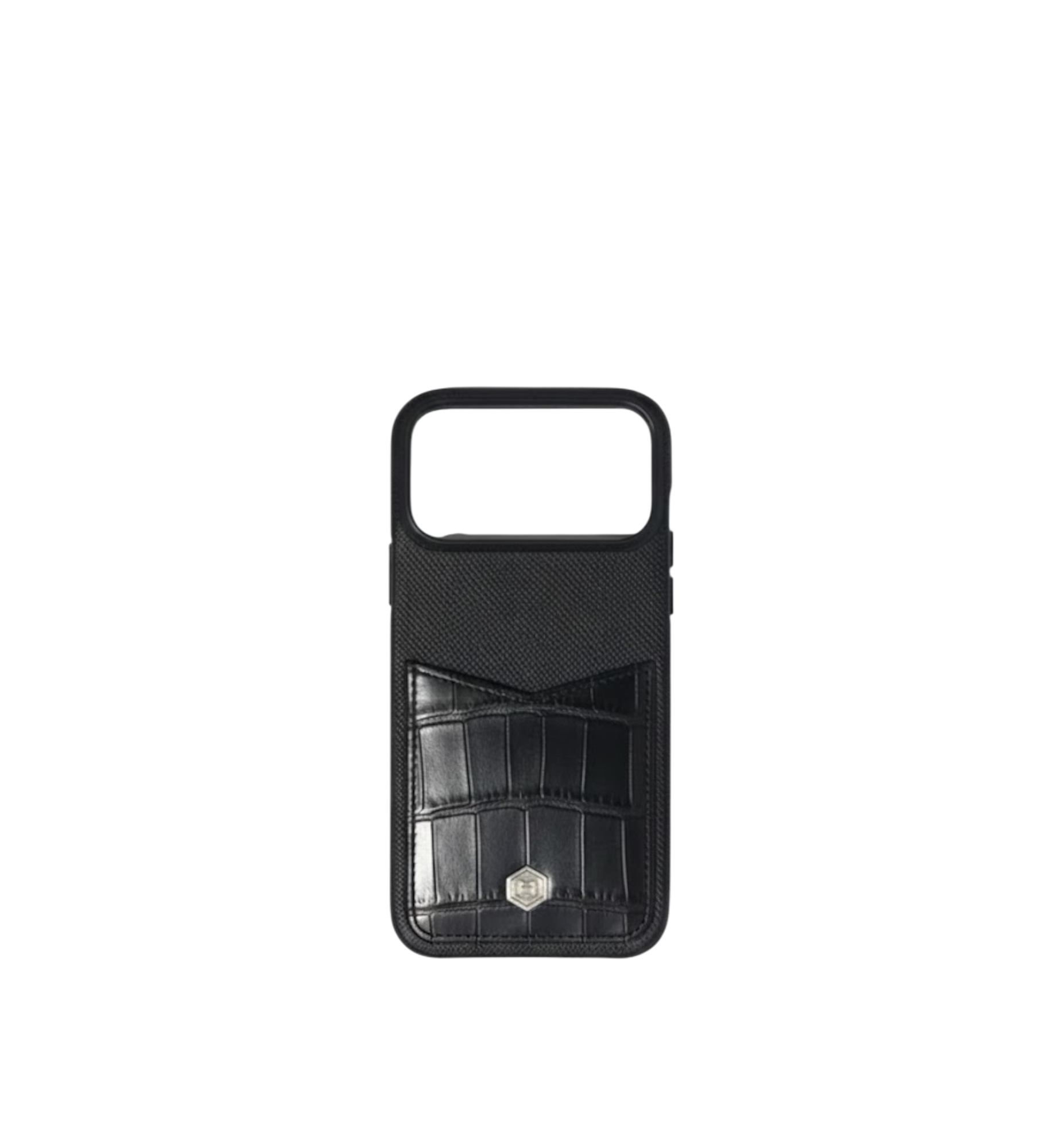 Marina De Golle Phone Case made of Combination Leather Black 17 Pro Max