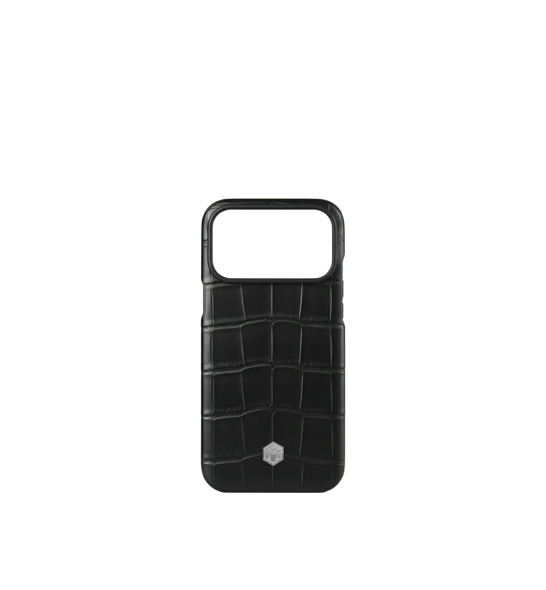 Marina De Golle Crocodile leather phone case Black Matte 17 Pro Max