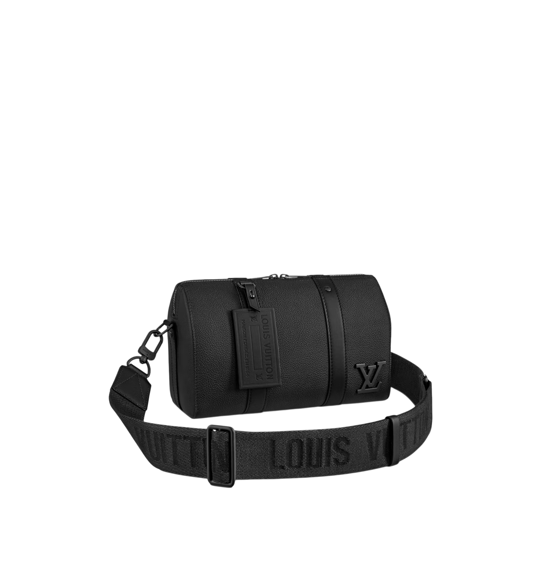 Louis Vuitton City Keepall Black Leather Bag