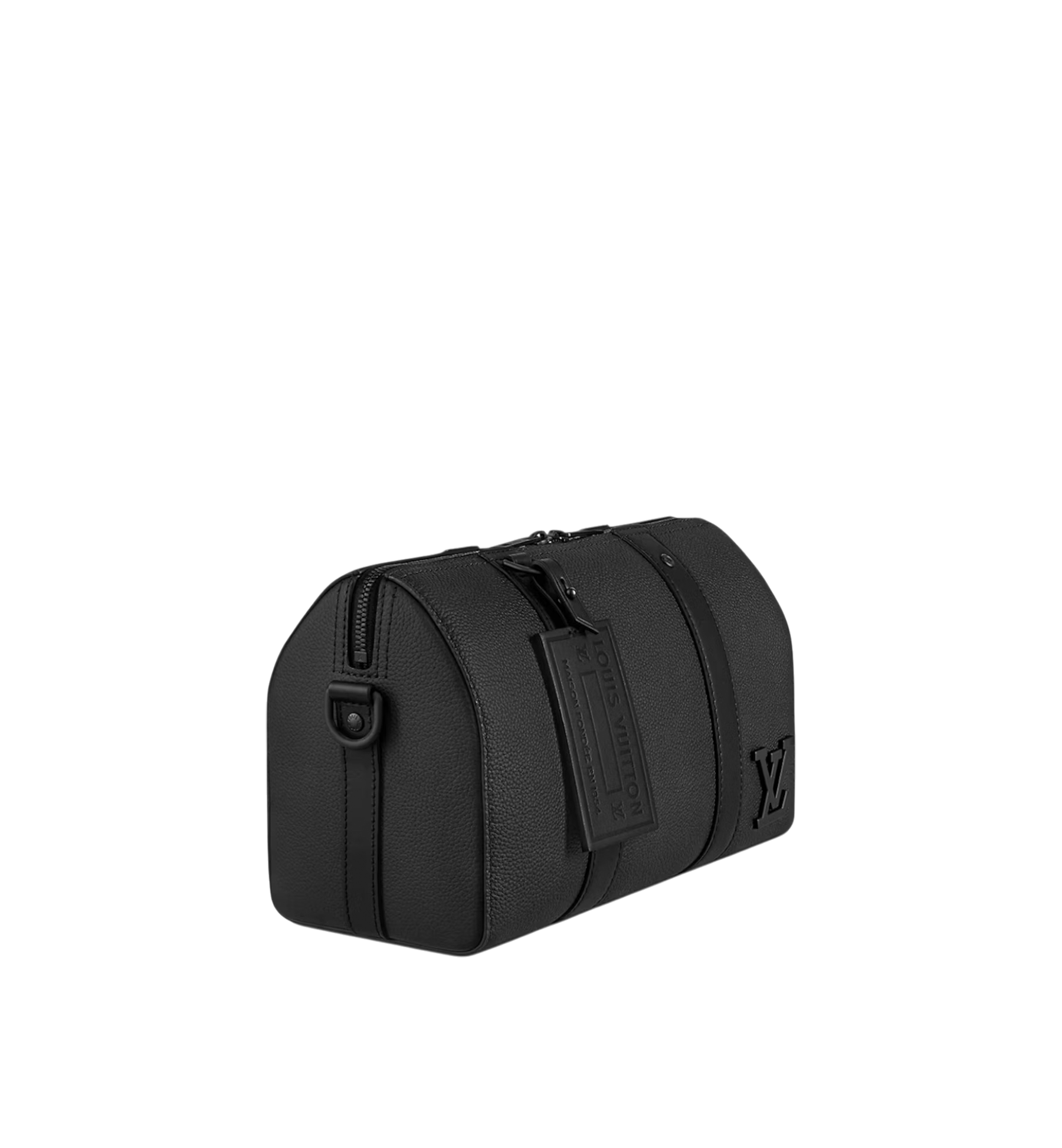Louis Vuitton City Keepall Black Leather Bag