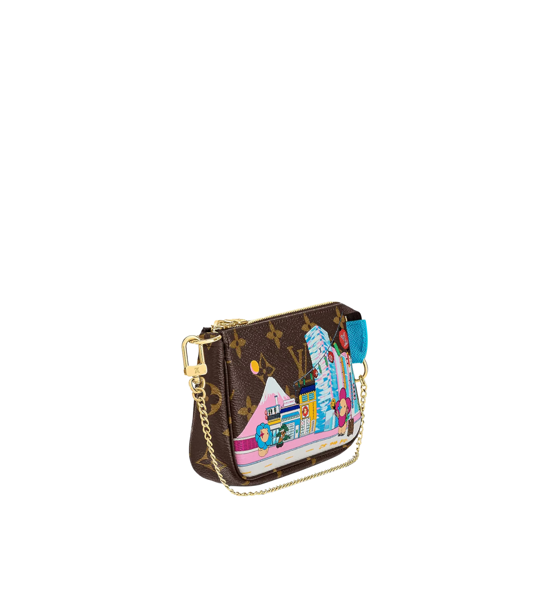 Louis Vuitton Mini Pochette Accessoires Vivienne Holiday Monogram Canvas/Blue