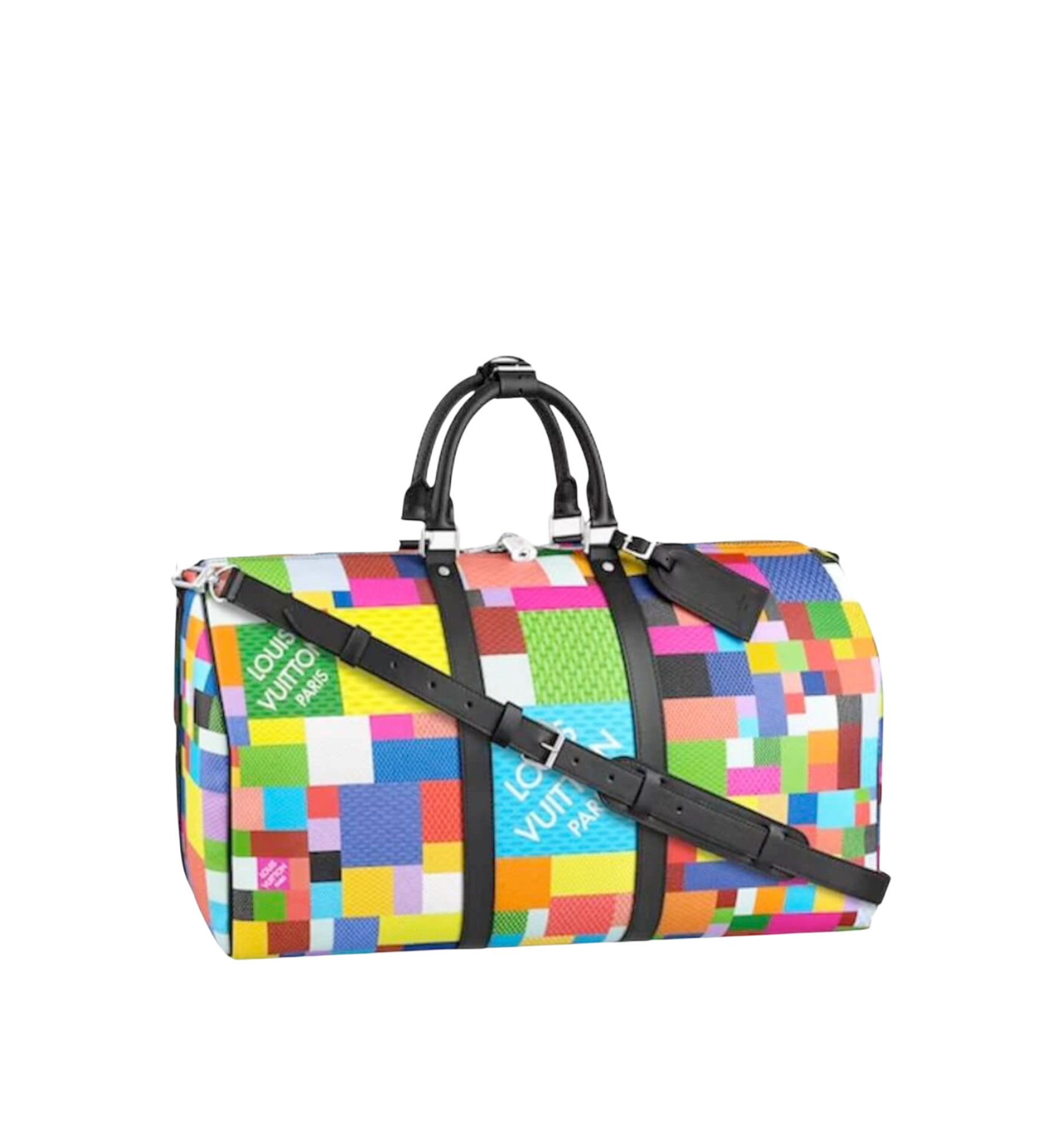 Louis Vuitton Keepall 50 Bandoulière Damier Graphite 3D Multicolour