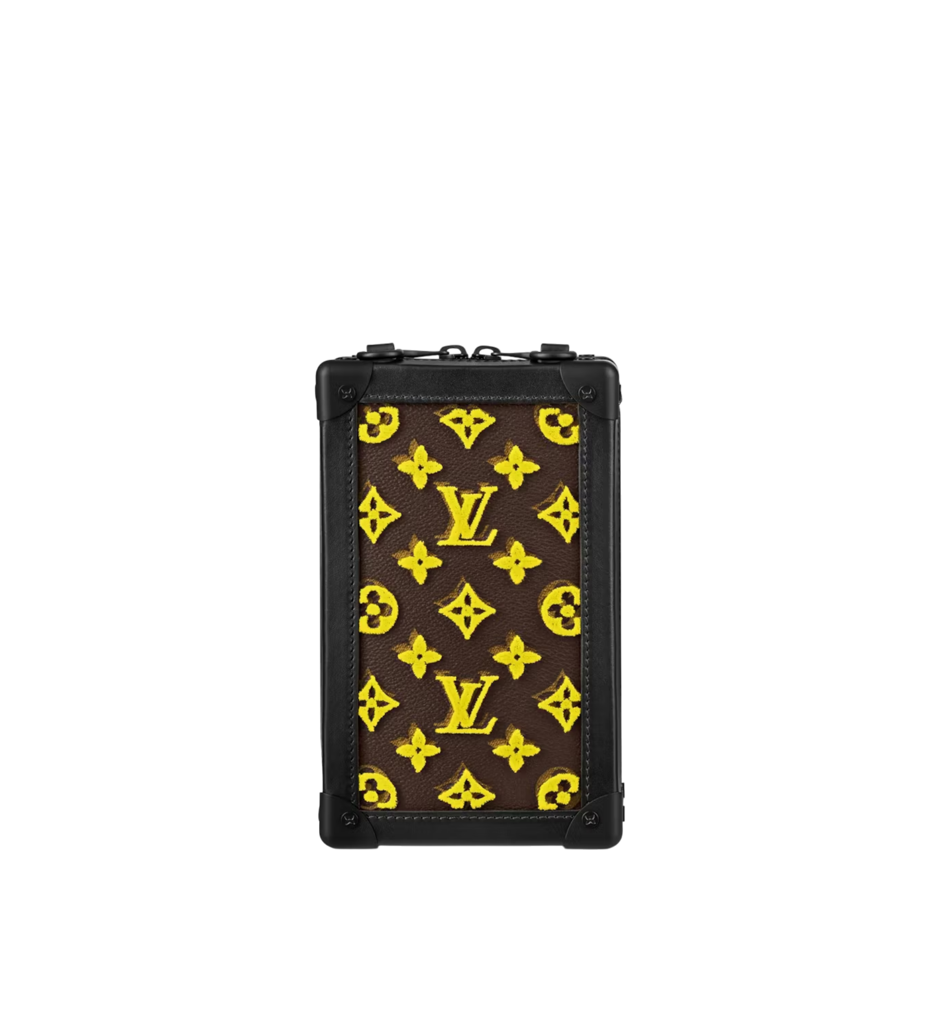 Louis Vuitton Vertical Soft Clutch MNG Tuffetage Yellow