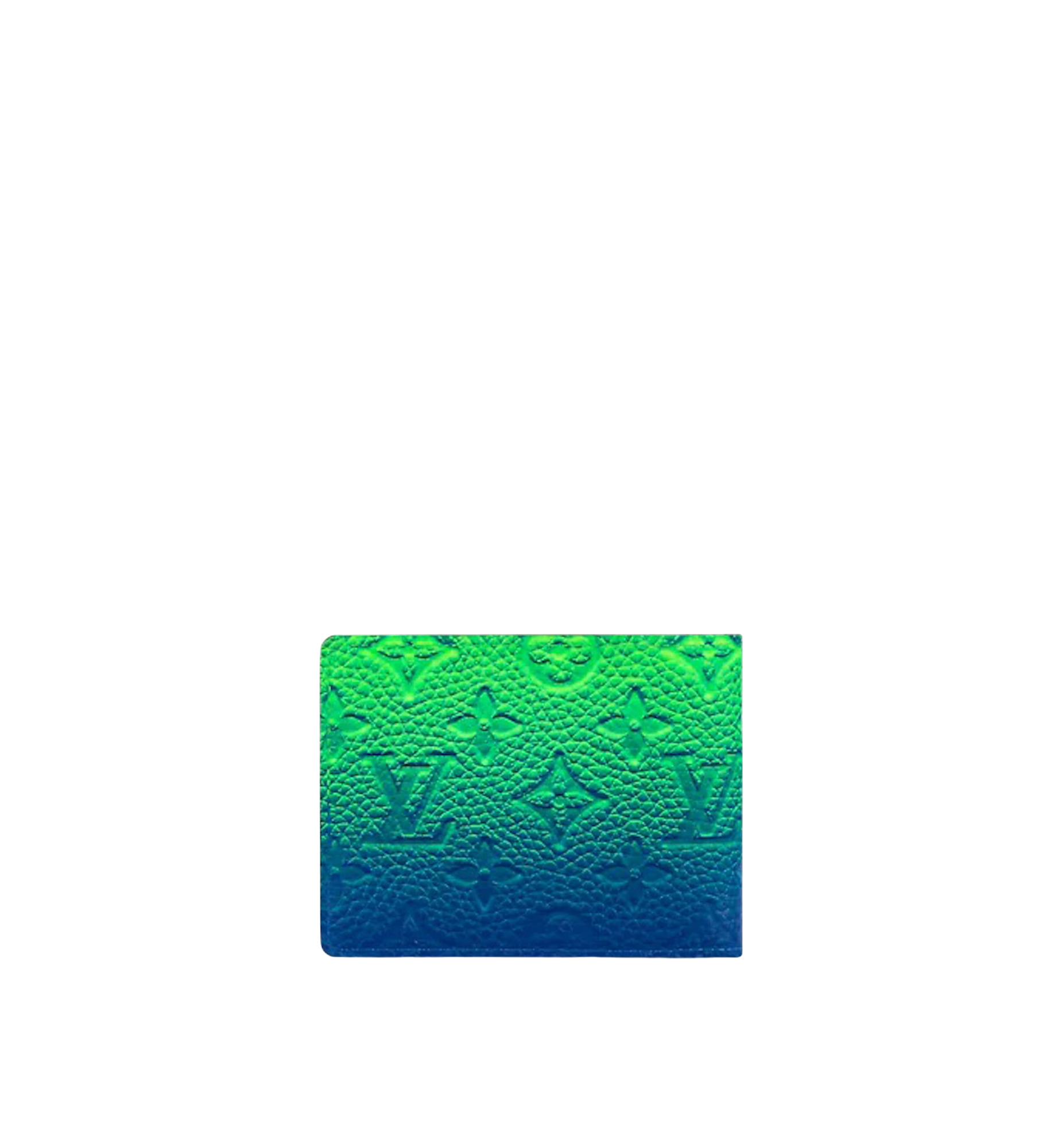 Louis Vuitton Slender Wallet Illusion Green Blue