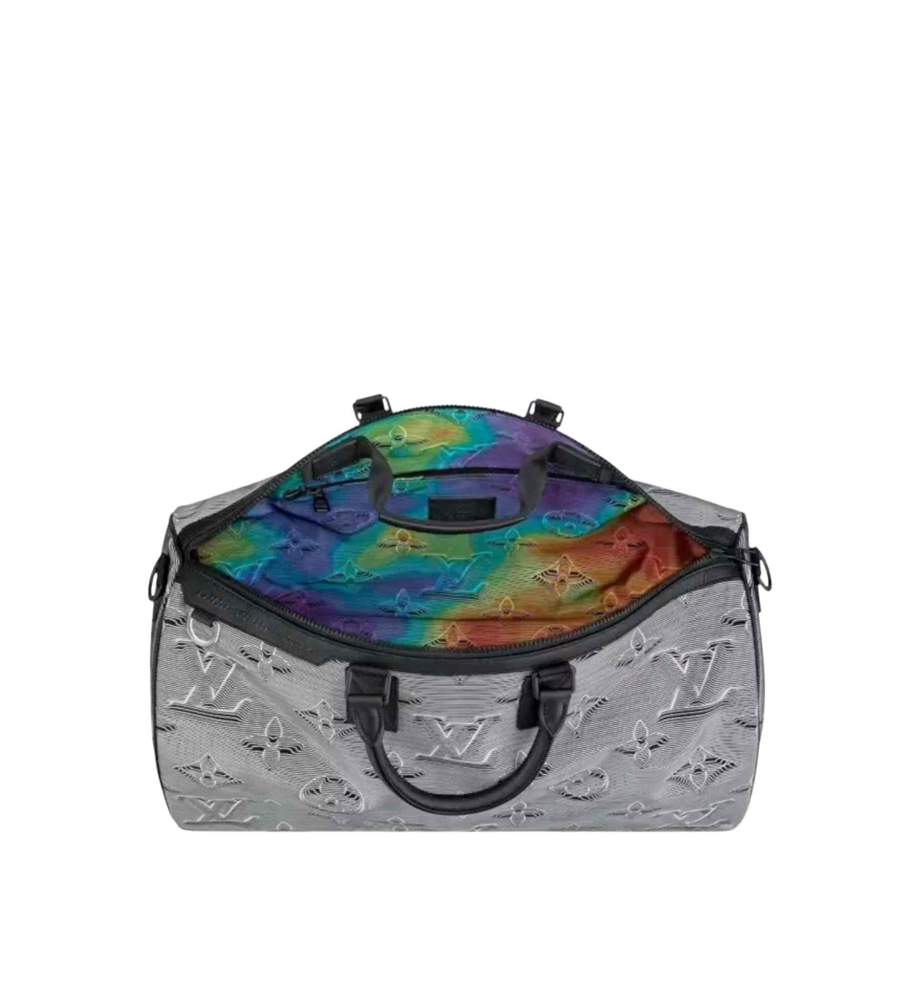 Louis Vuitton Monogram 3D Nylon 2054 Reversible Keepall Multicolor Grey