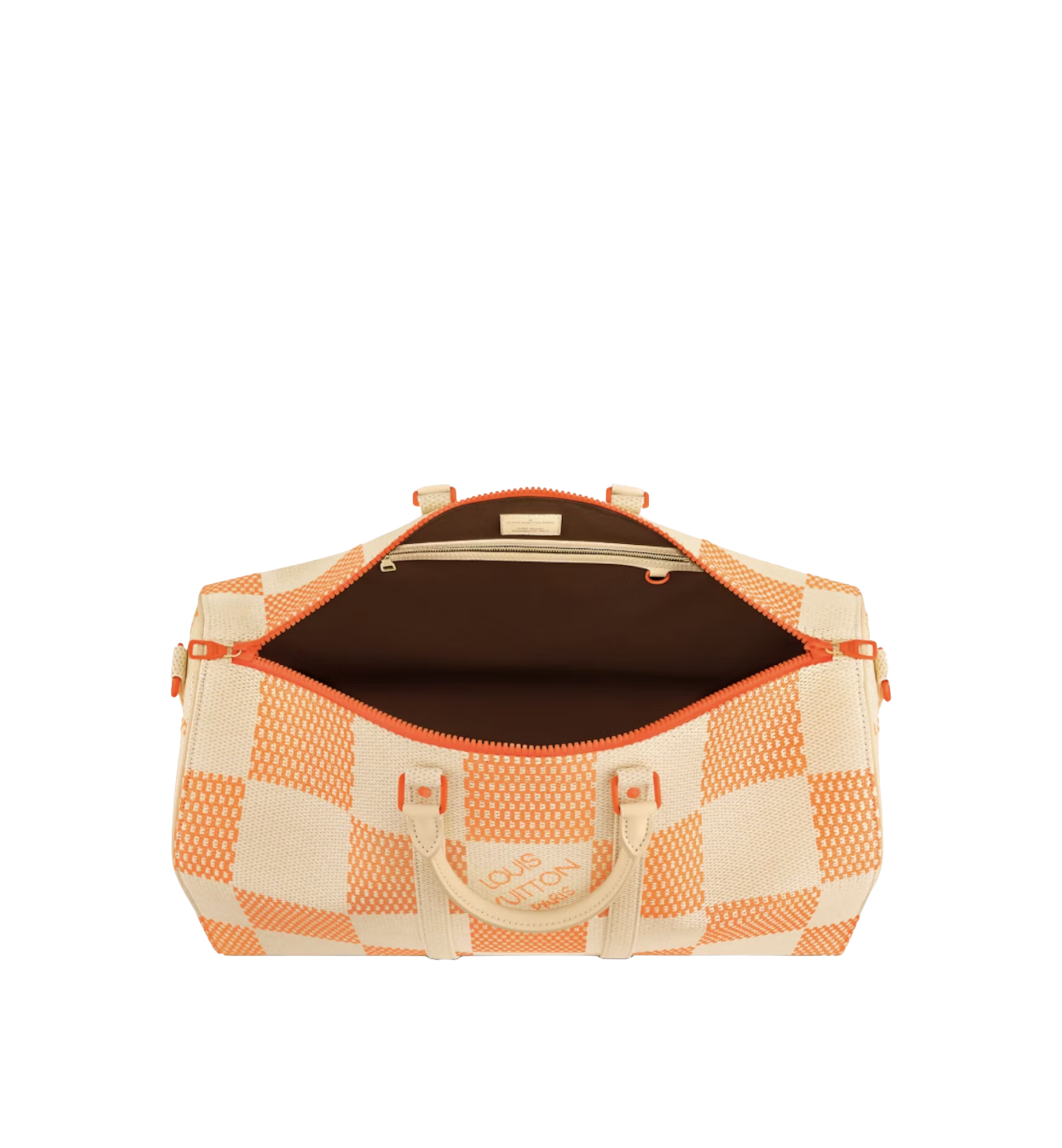 Louis Vuitton Keepall 50 Bandoulière Raphia Orange