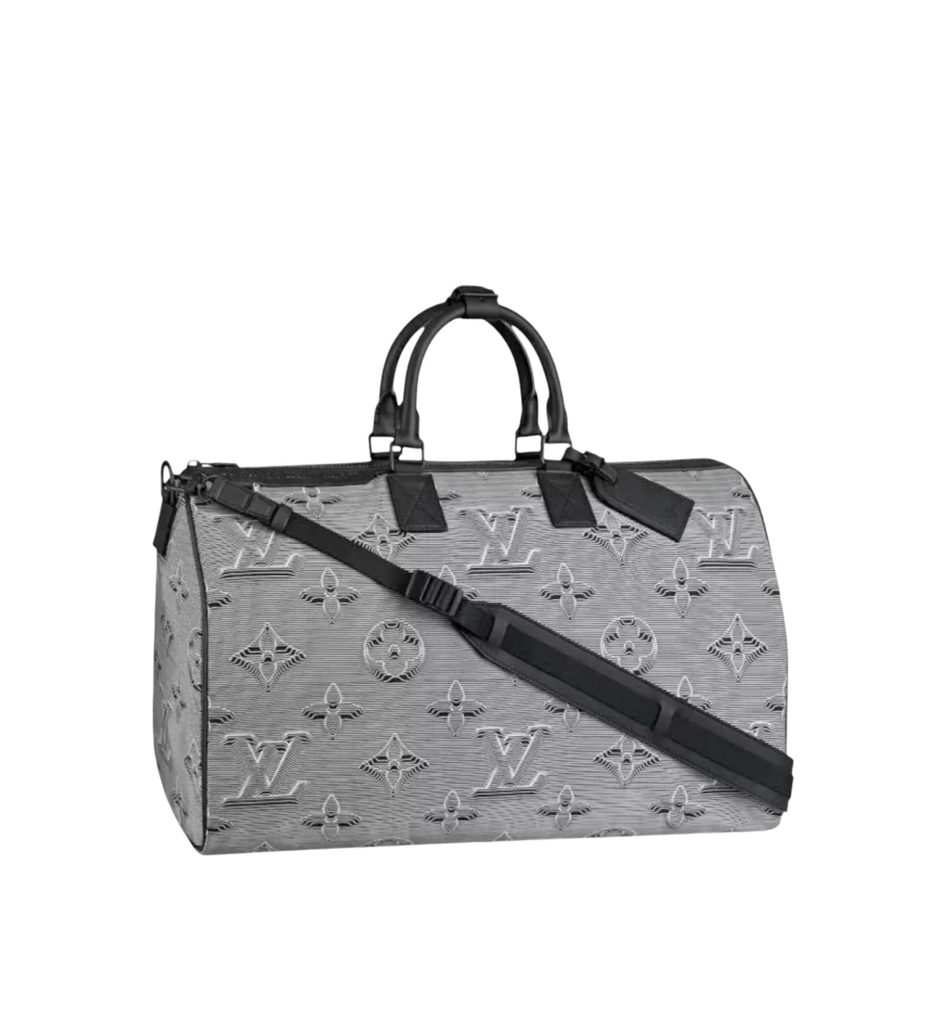 Louis Vuitton Monogram 3D Nylon 2054 Reversible Keepall Multicolor Grey