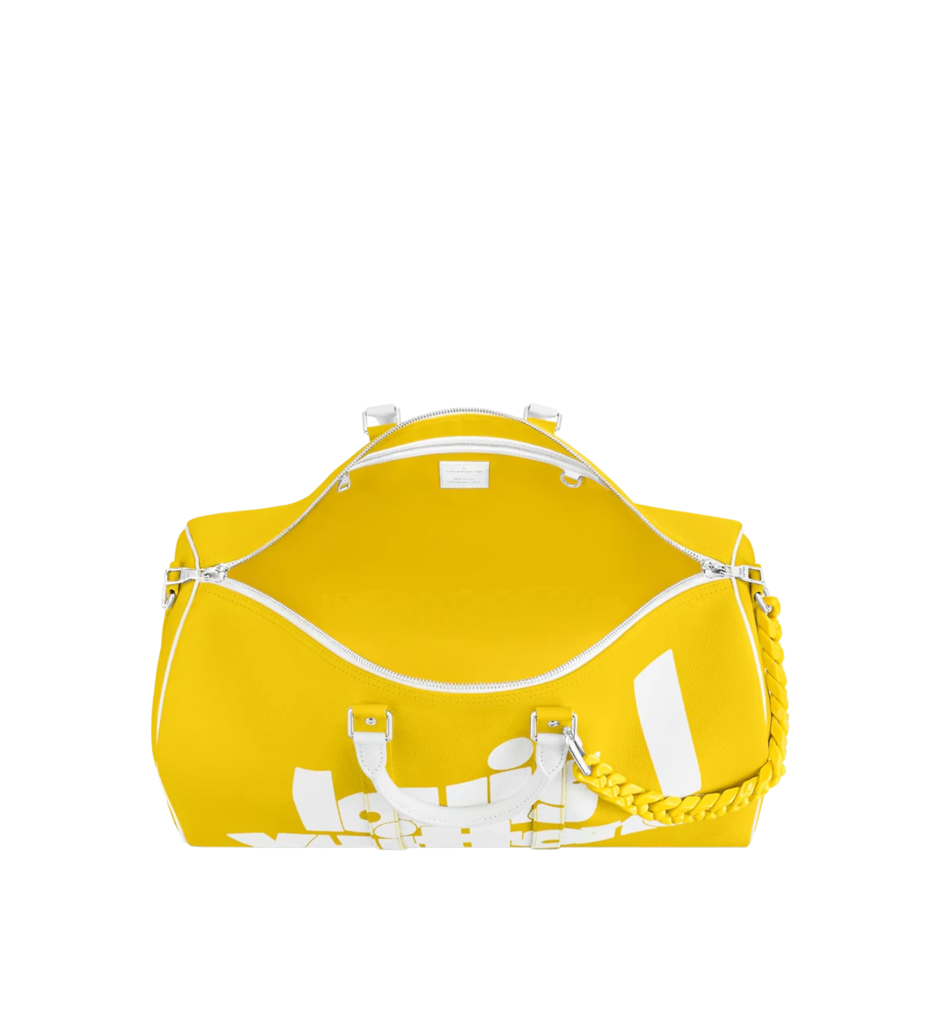 Louis Vuitton Virgil Abloh Keepall Yellow Cowhide