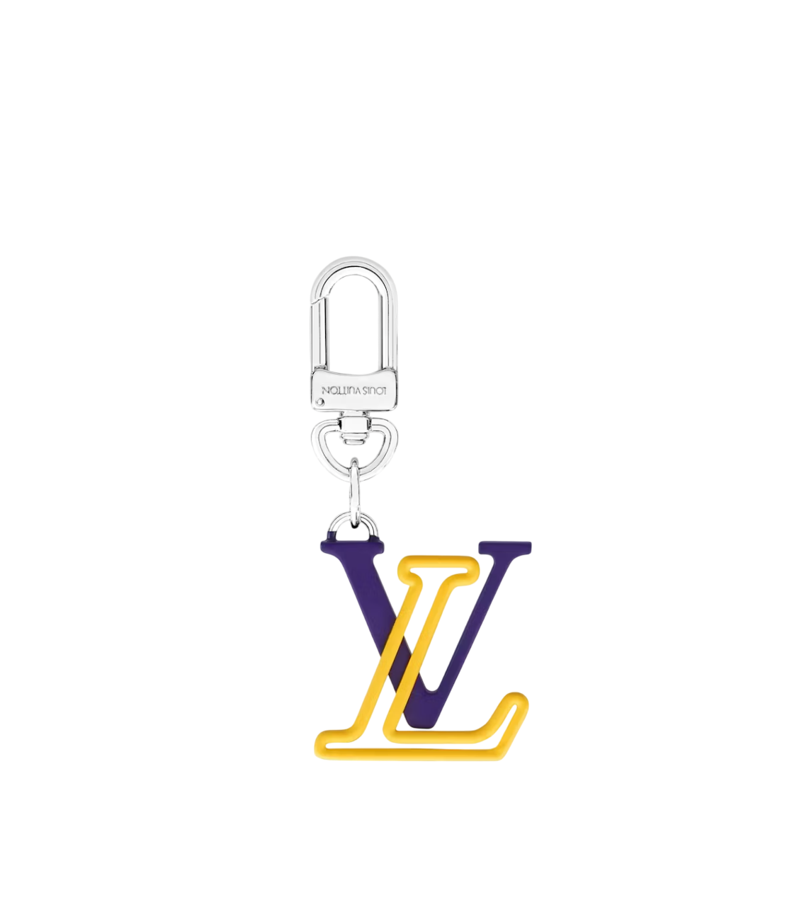 Louis Vuitton Charm And Key Holder Logo Blue Aand Yellow