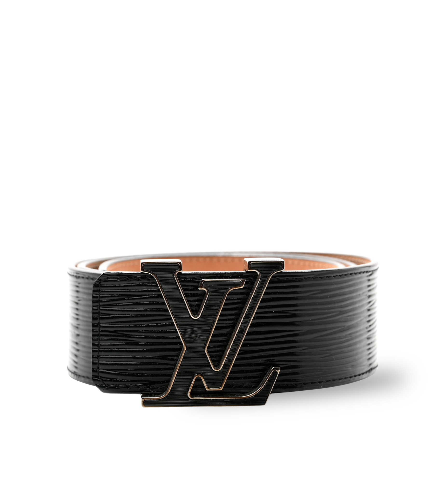 Louis Vuitton Reversible Belt EPI Shiny Black
