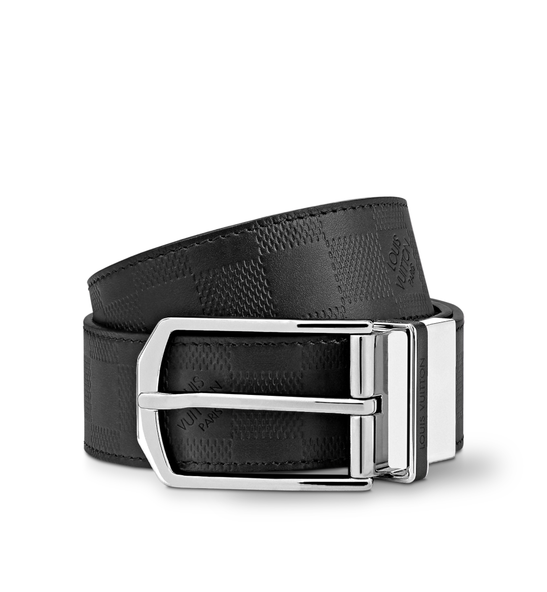Louis Vuitton Reversible Belt Damier Infinite - Used Black