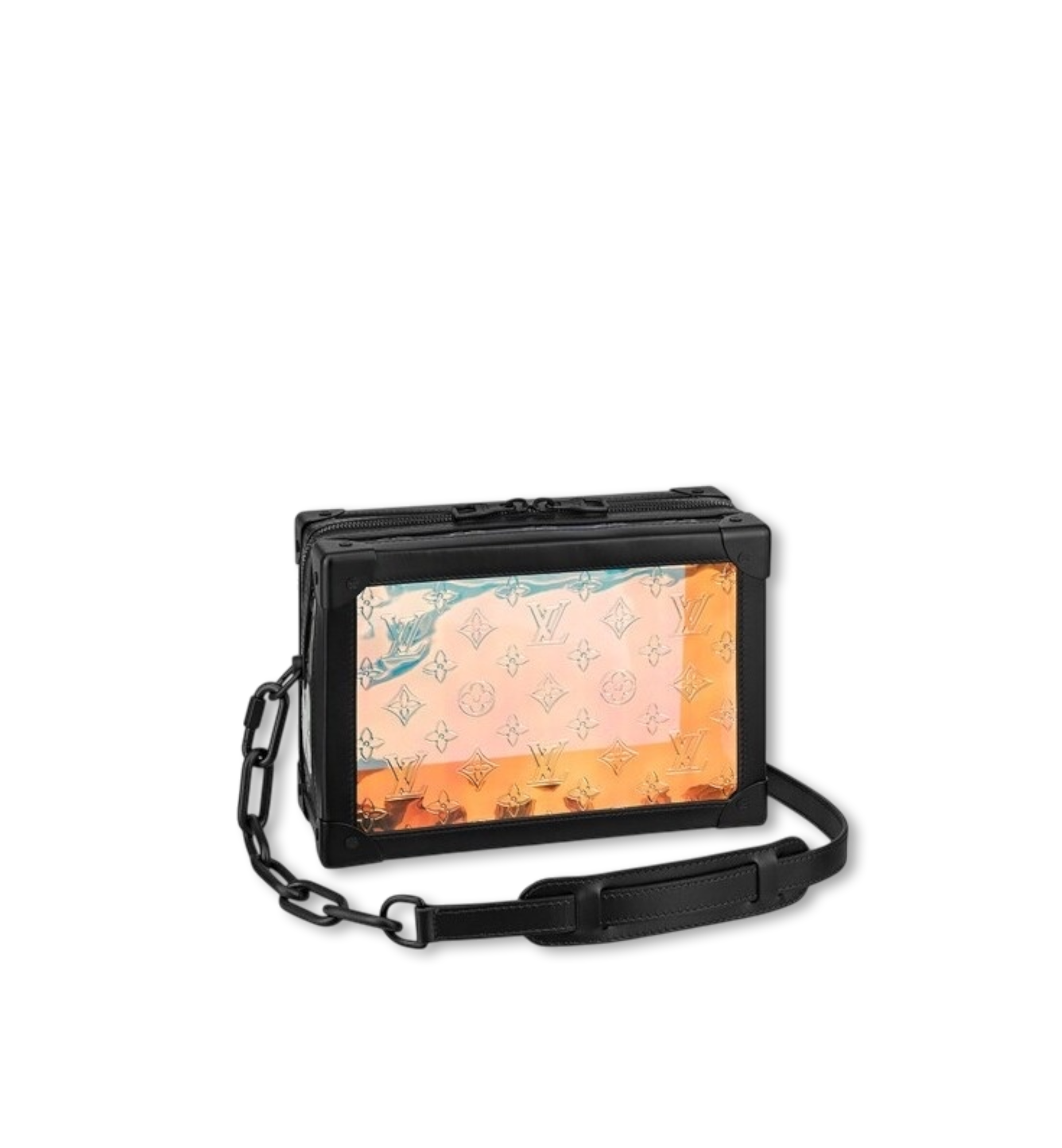 LOUIS VUITTON SOFT TRUNK BAG BLACK/ORANGE