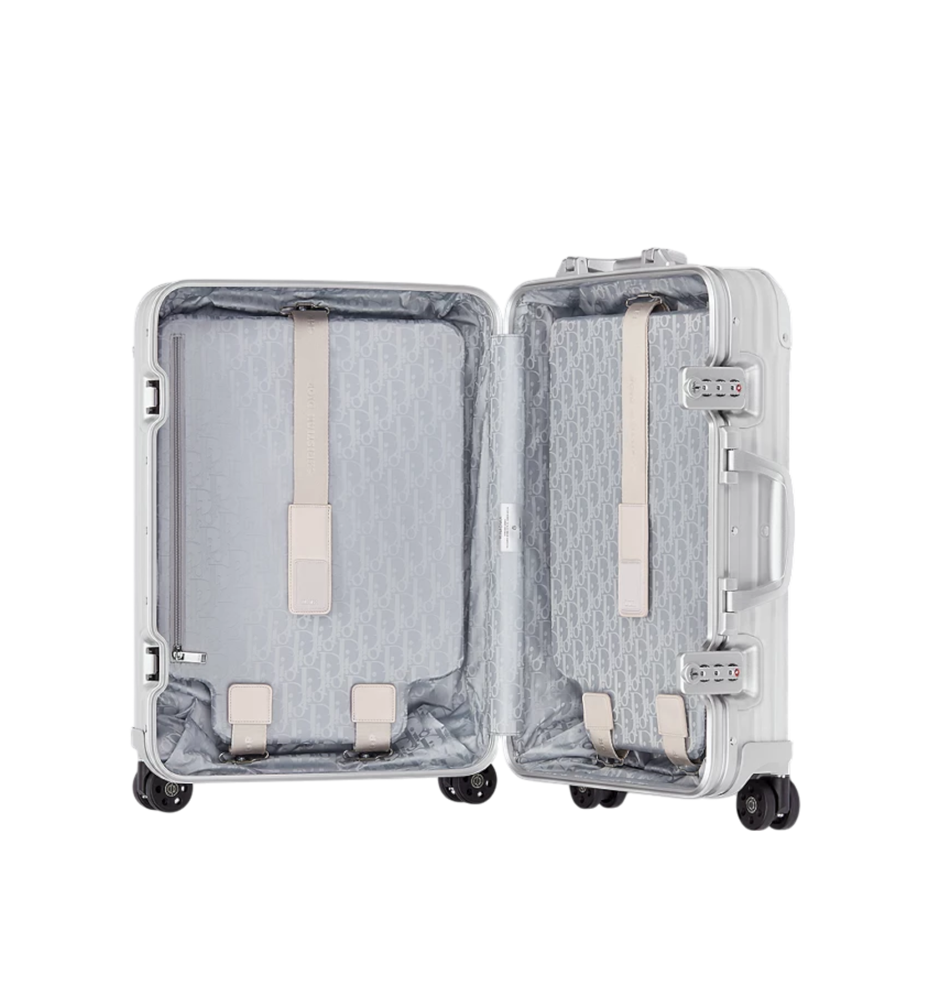 Dior x Rimowa Cabin Suitcase Grey with Dior Motif