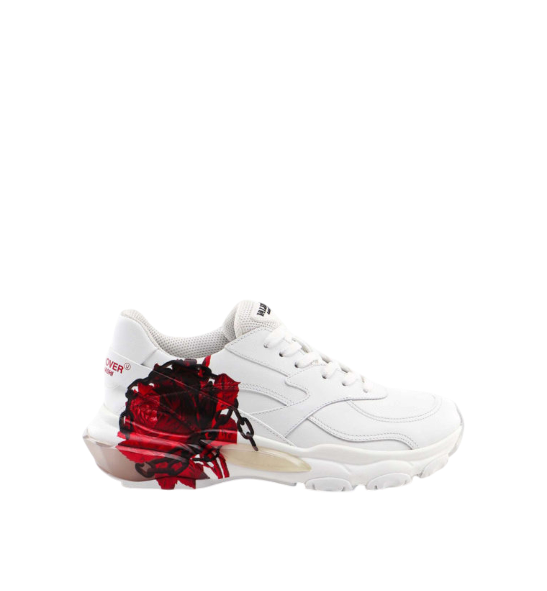 Valentino Women Sneaker Bounce Red Flower Chain Women