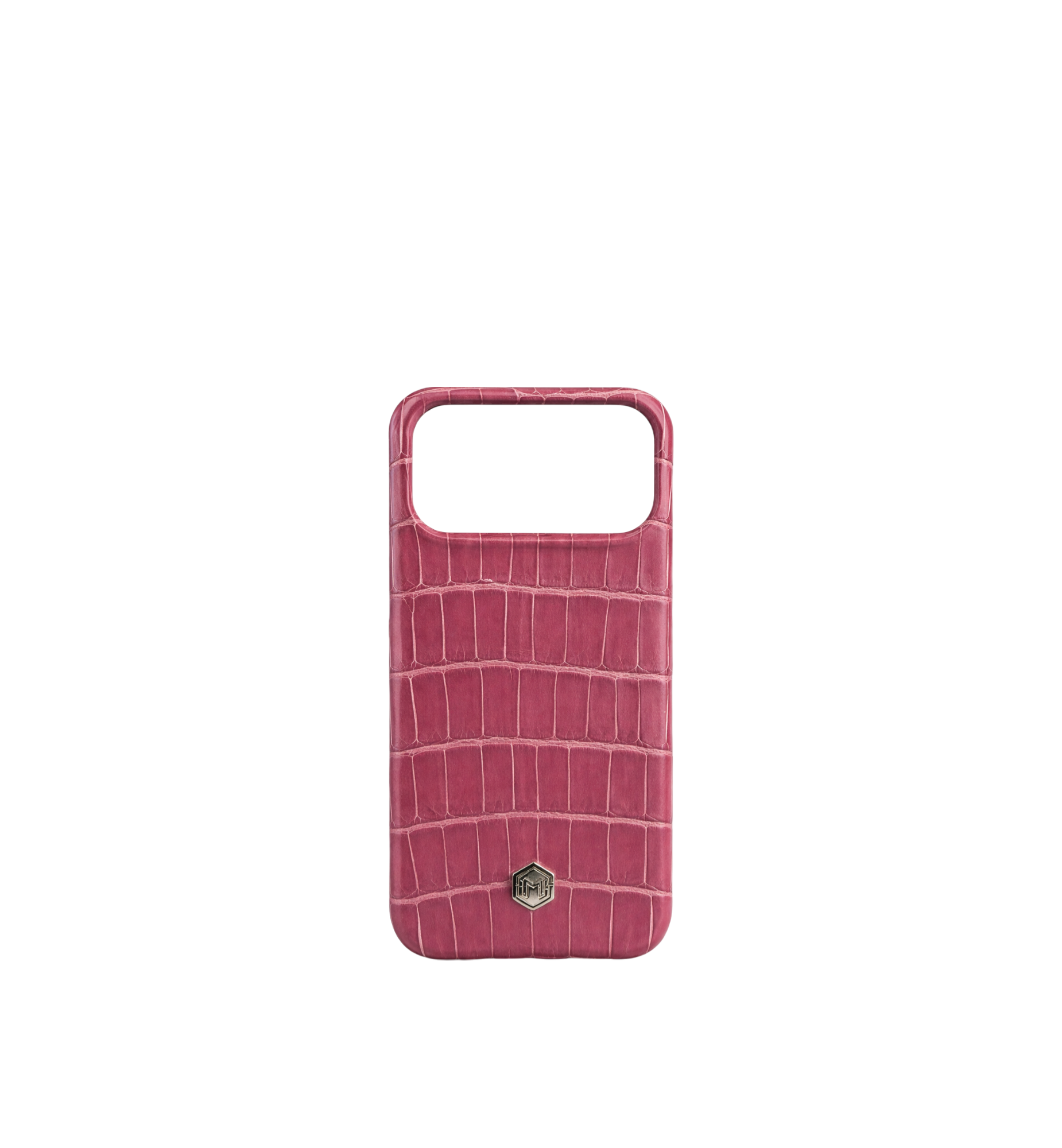 Marina De Golle Crocodile Leather Phone Case Mauve Pink 17 Pro Max