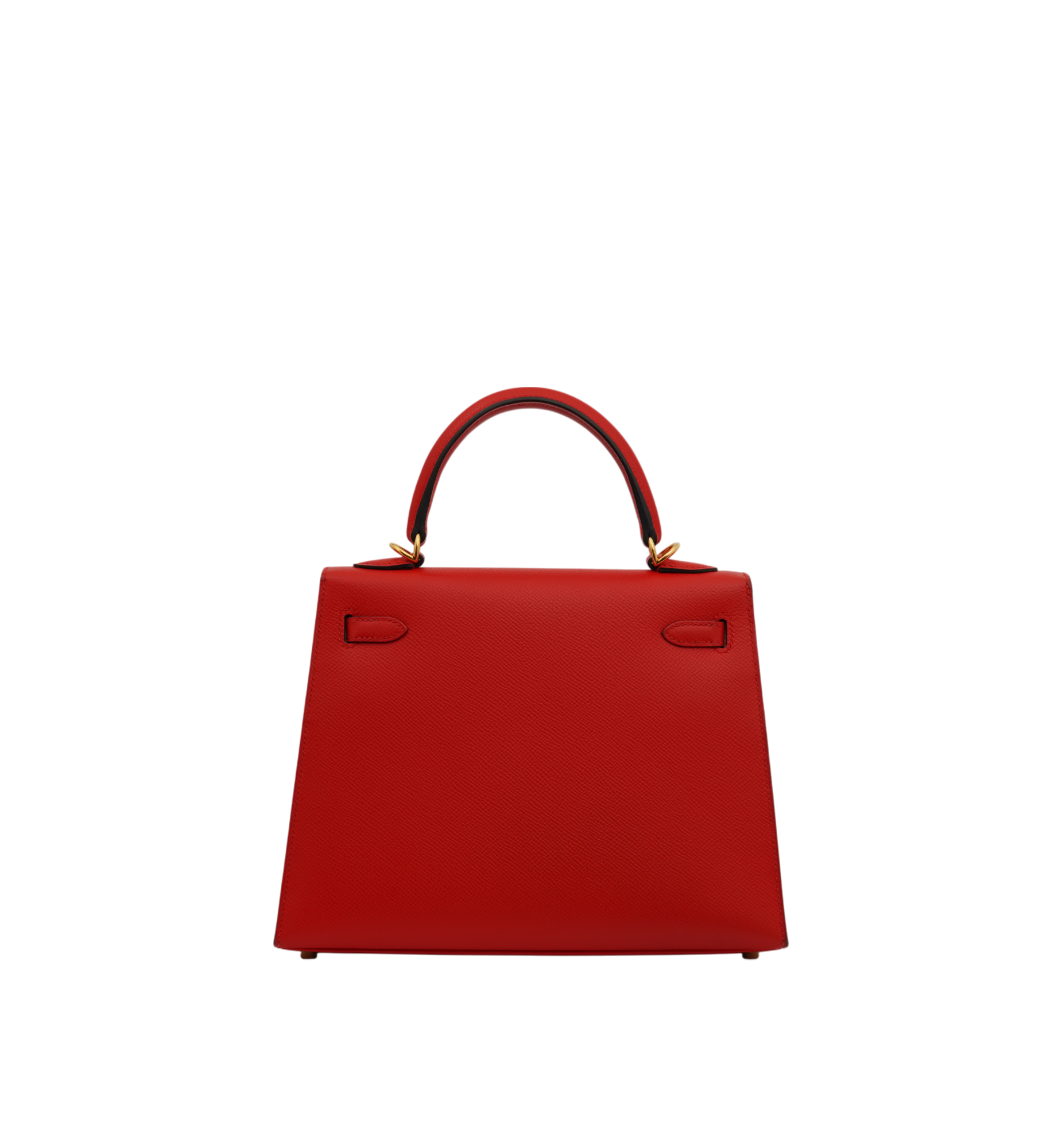 Hermès Kelly 25 Special Order Epsom Rouge de Coeur (S3) | Blue Zellige GHW