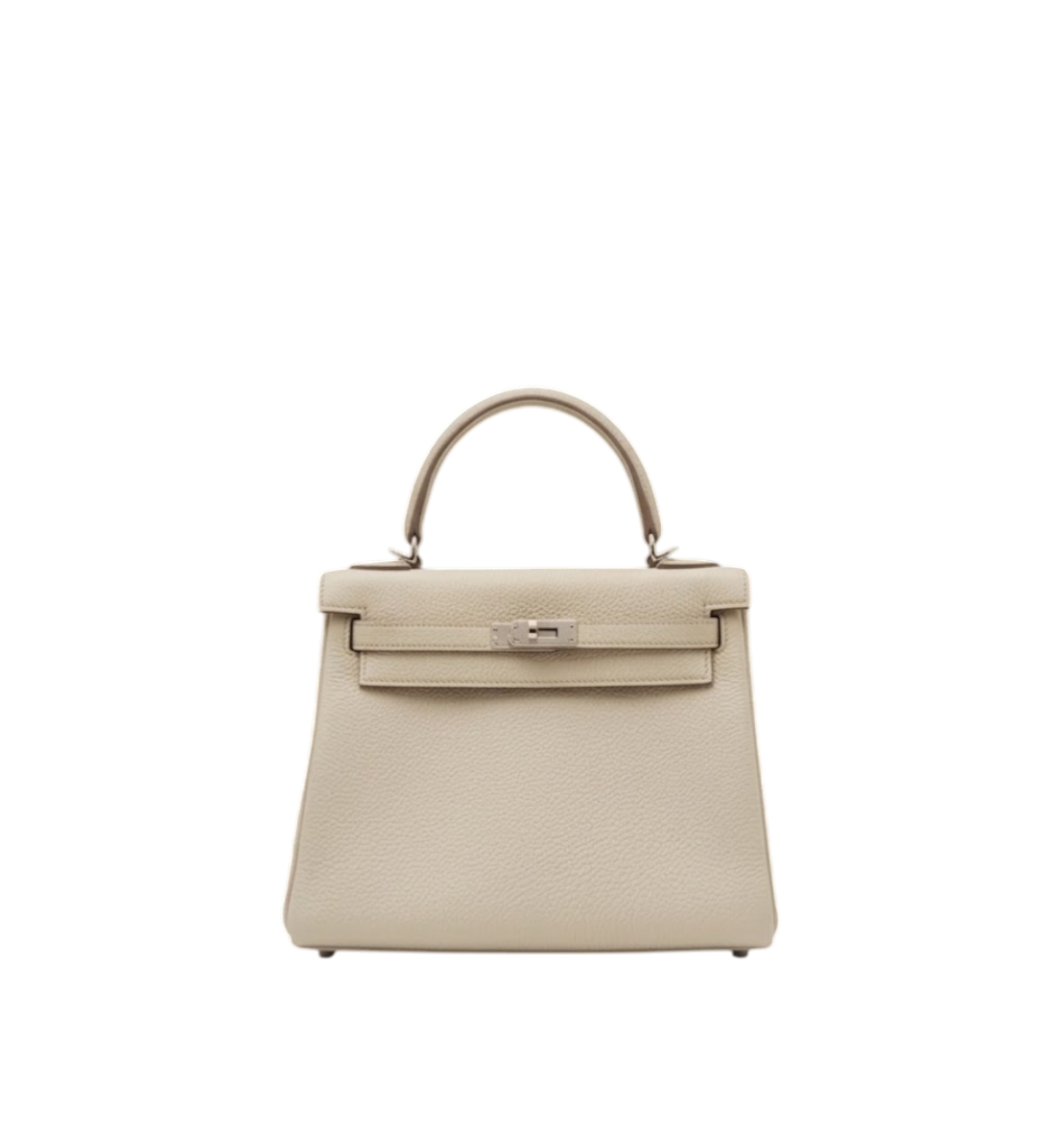 Hermès Kelly 25 Togo Retourne Craie PHW