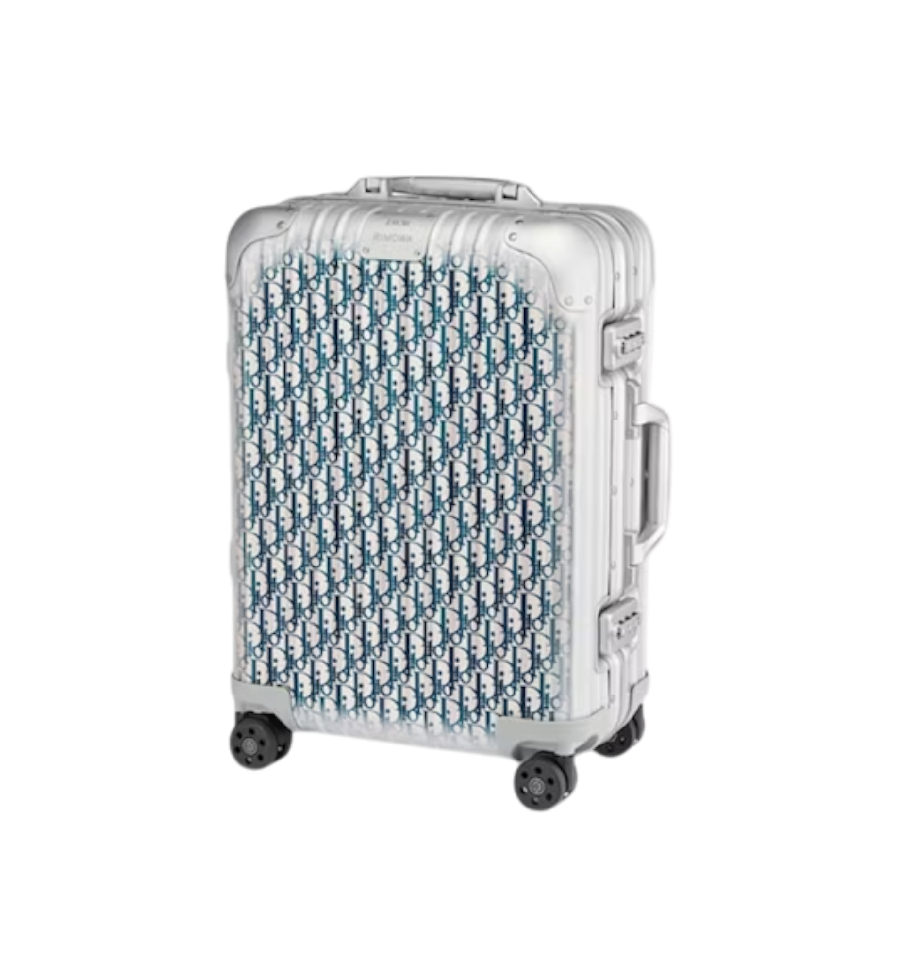 Dior x Rimowa Cabin Suitcase Grey with Dior Motif