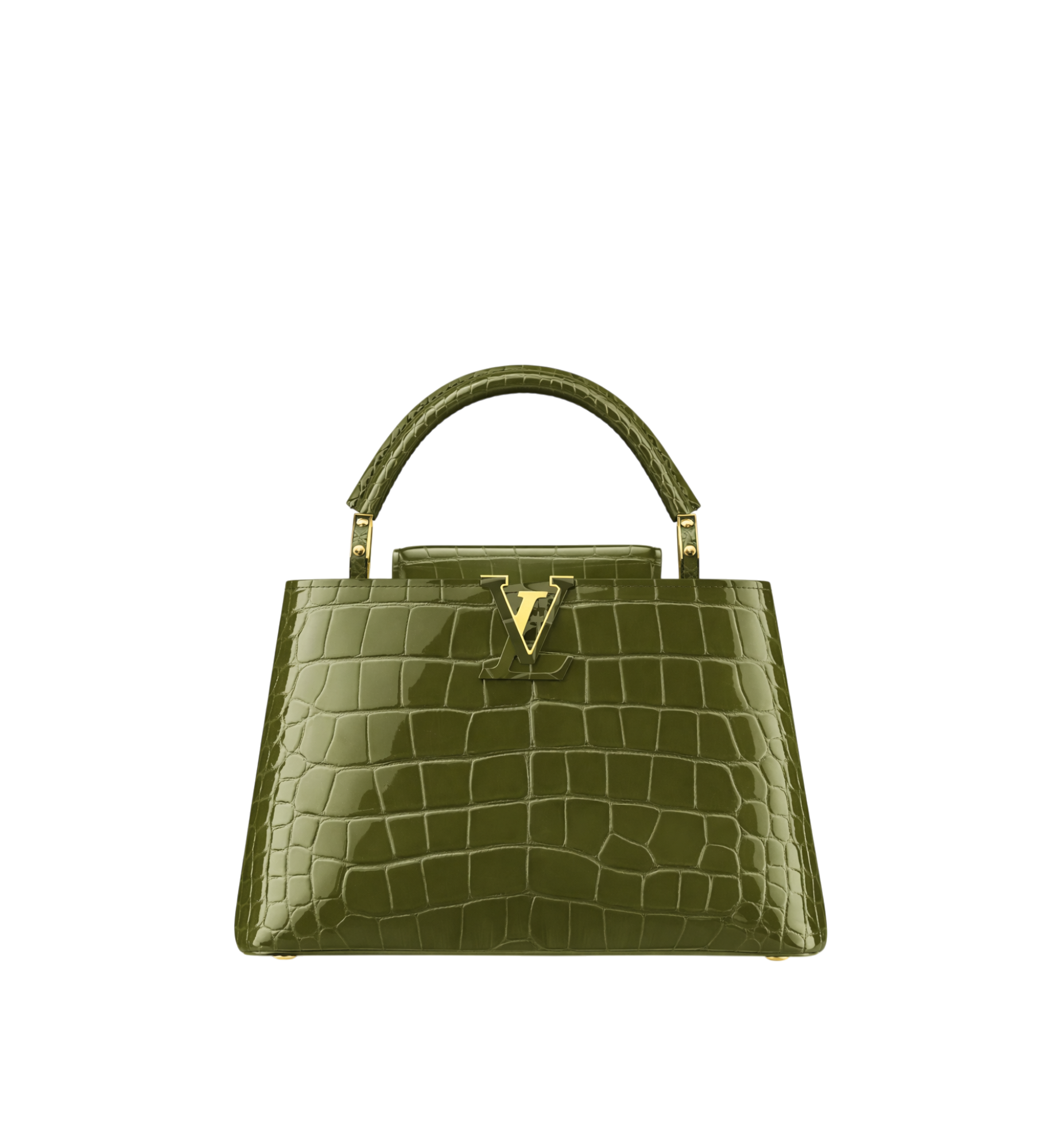 Louis Vuitton Capucines BB Croco Leather GHW Kaki