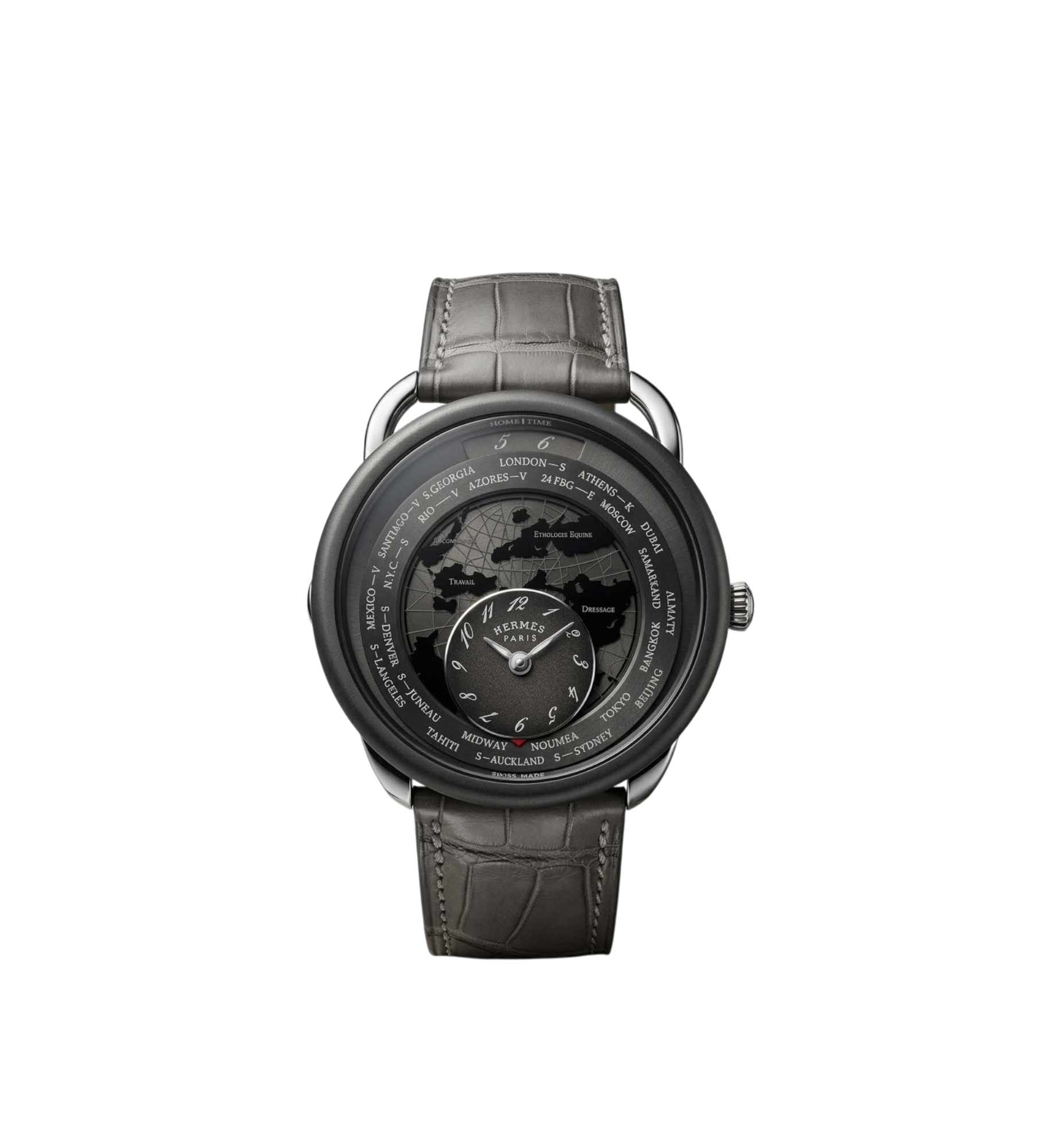 Hermès Arceau Titanium & Platinum Black Dial 41mm Automatic Men’s Watch Ref. AR10741