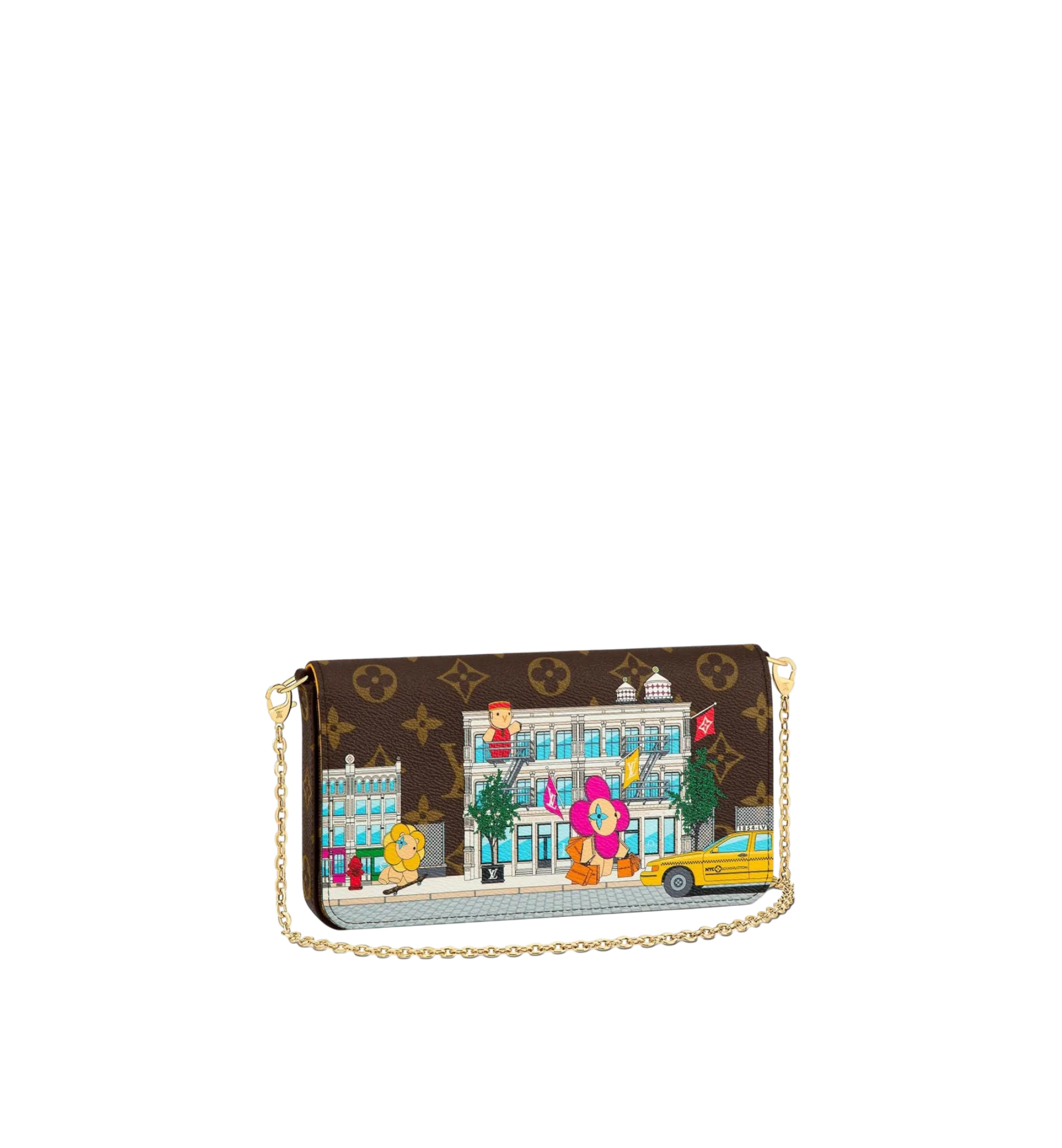Louis Vuitton Monogram Canvas Limited Edition Vivienne Felicie Pochette Bag