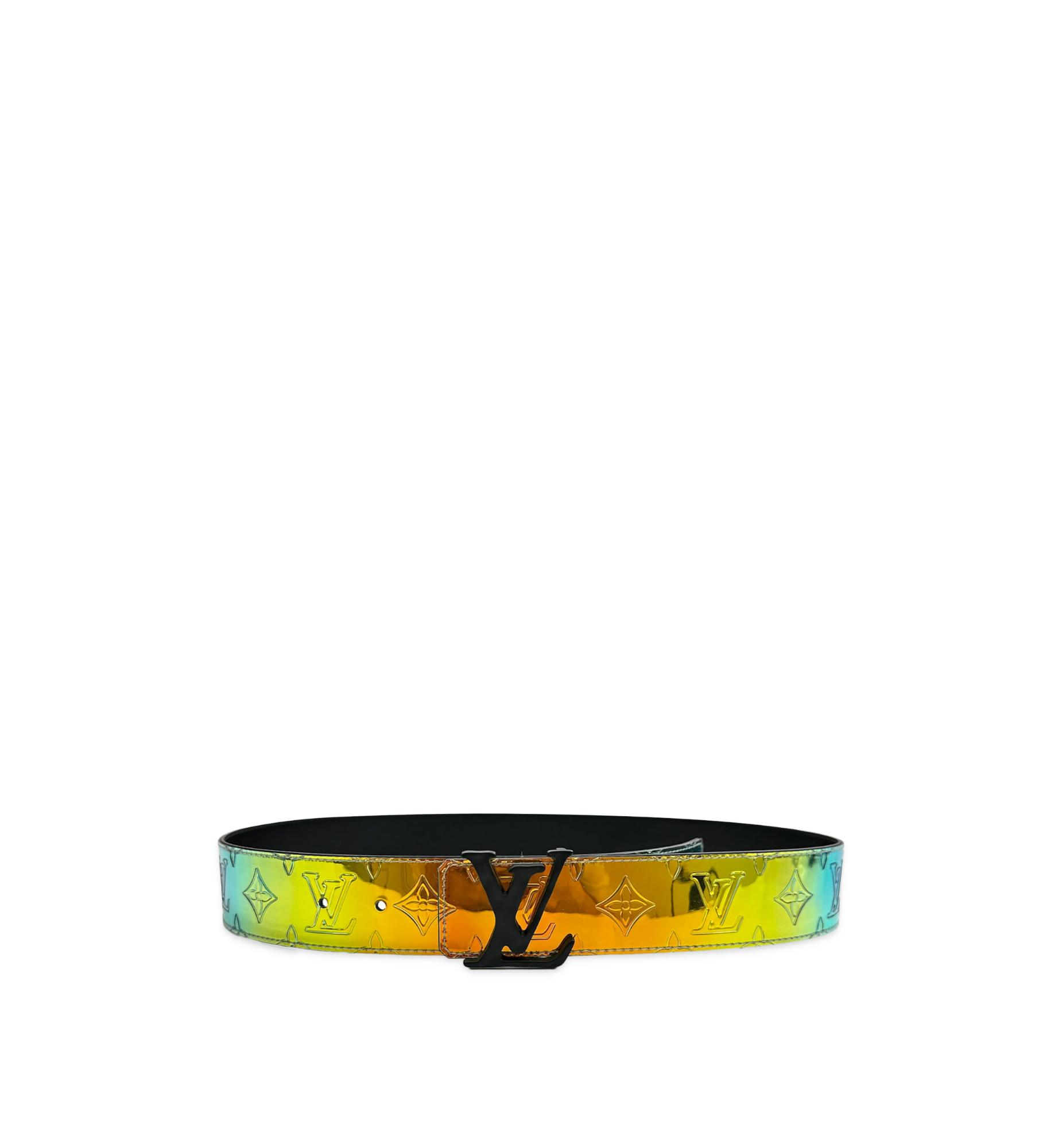 Louis Vuitton LV Shape Reversible Belt Monogram Prism | Leather with Matte Black