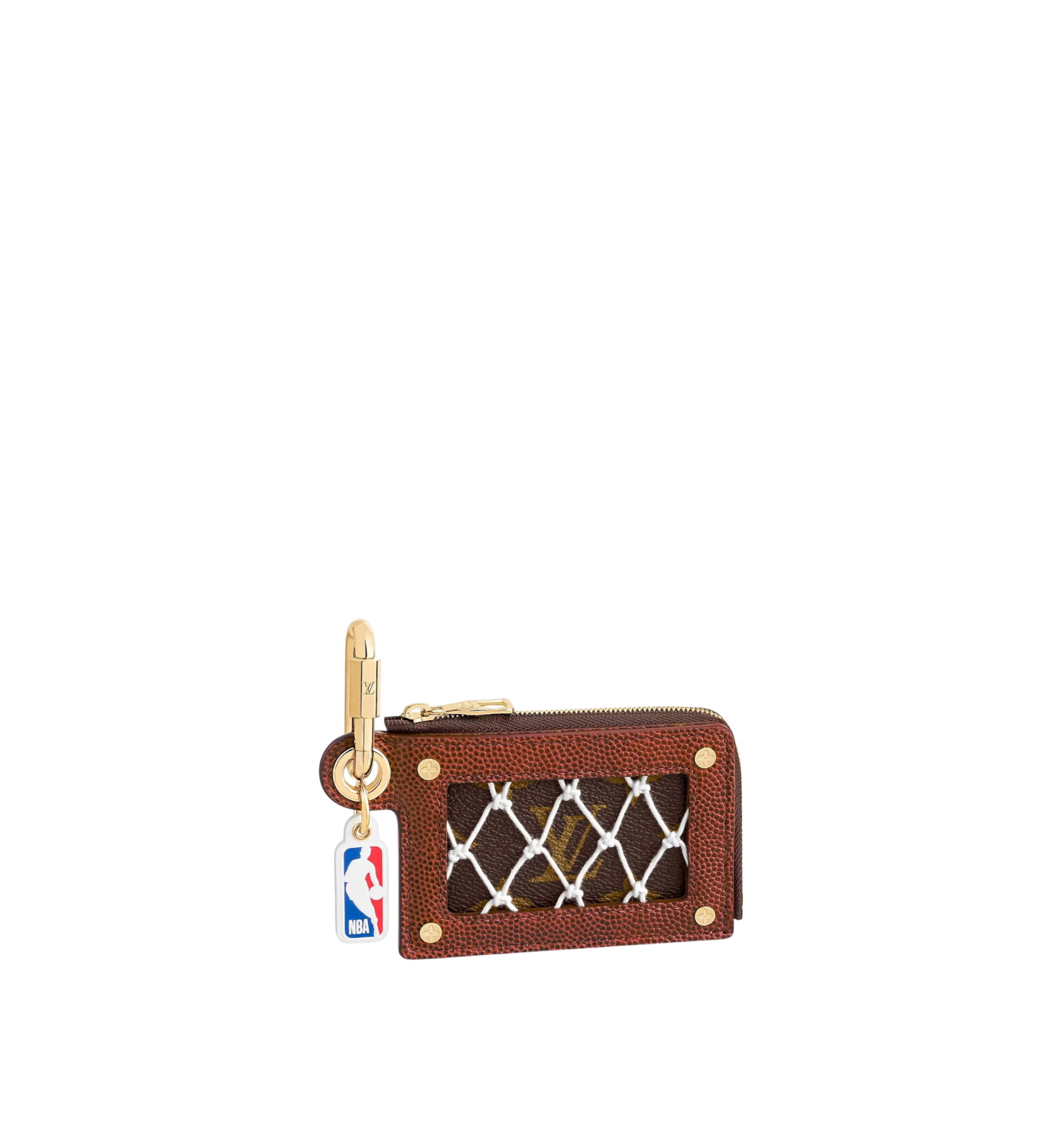 Louis Vuitton x NBA Monogram Ball Grain Cowhide Net Zippy Card Holder