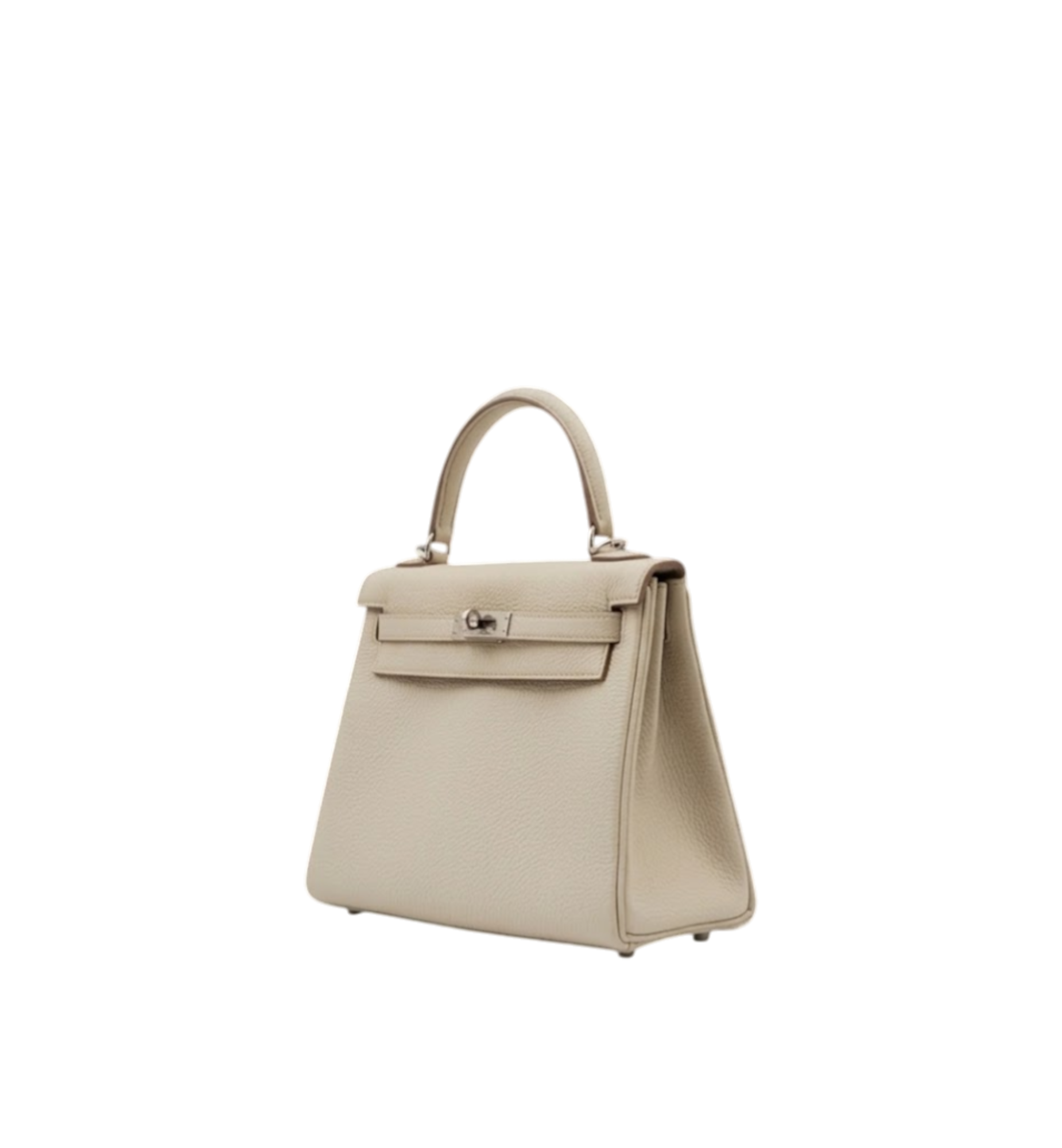 Hermès Kelly 25 Togo Retourne Craie PHW