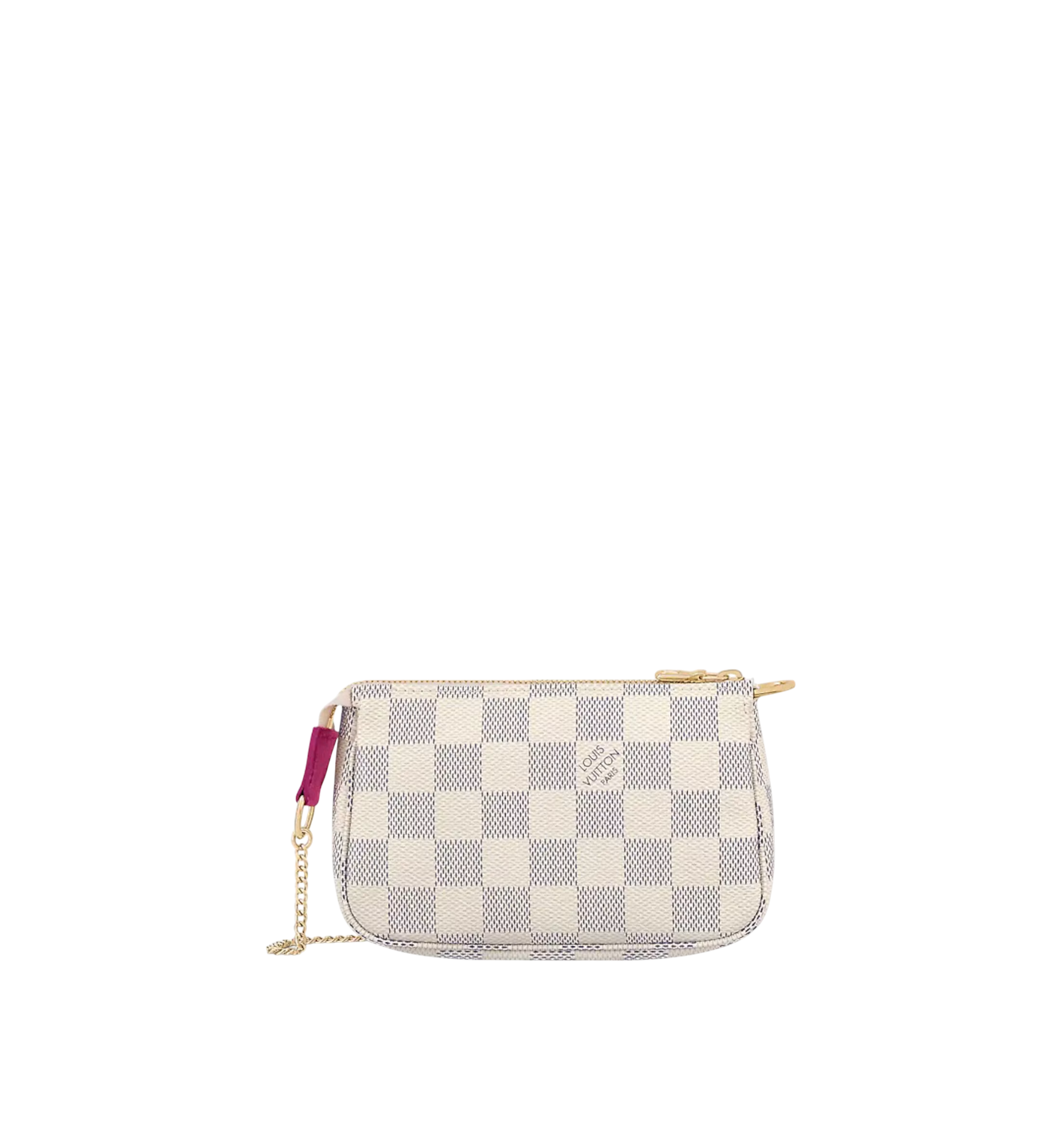 Louis Vuitton Mini Pochette Accessories Xmas Hollywood Damier Azur Fuschia
