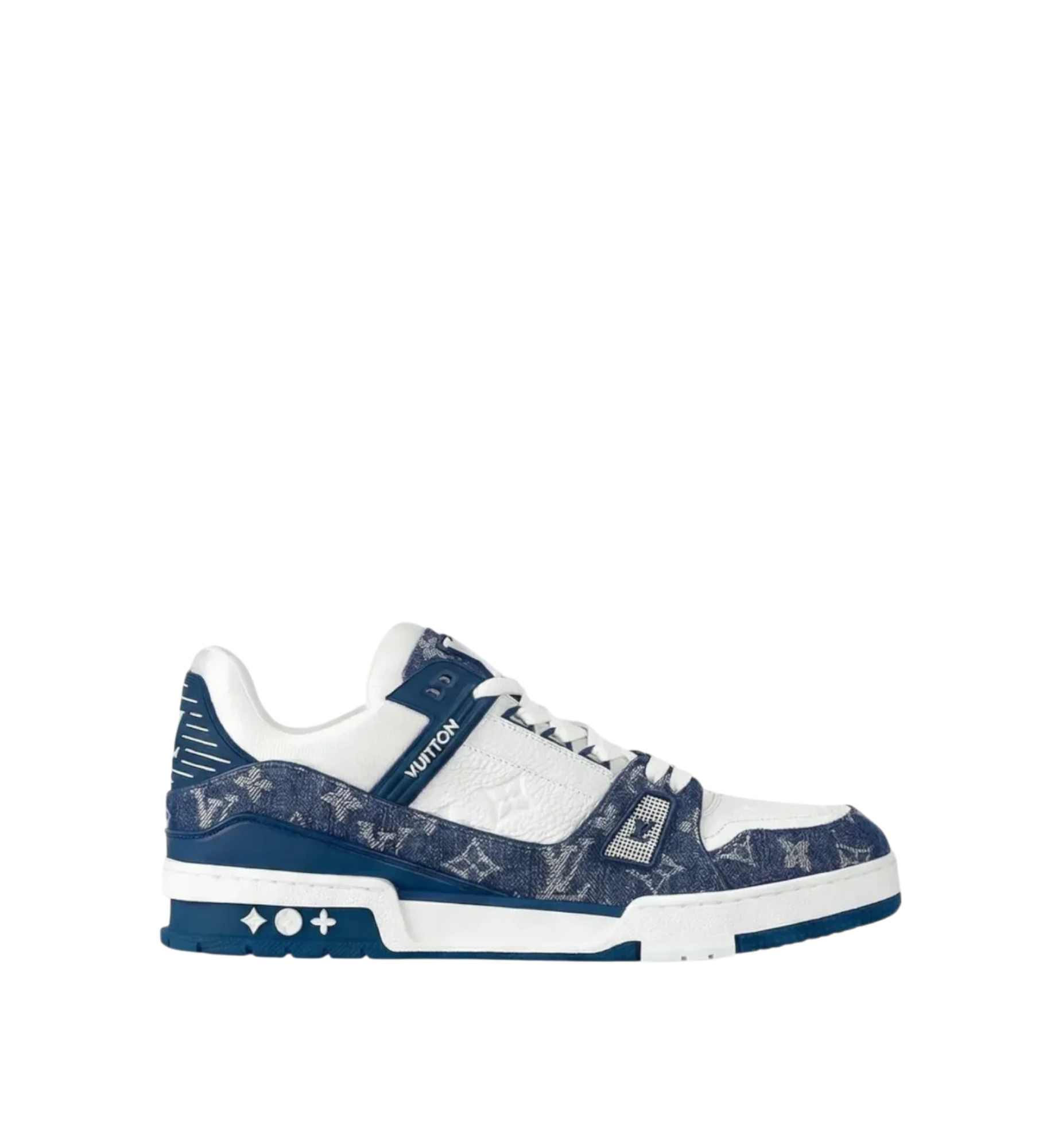 Louis Vuitton LV Trainer Monogram Denim White Blue