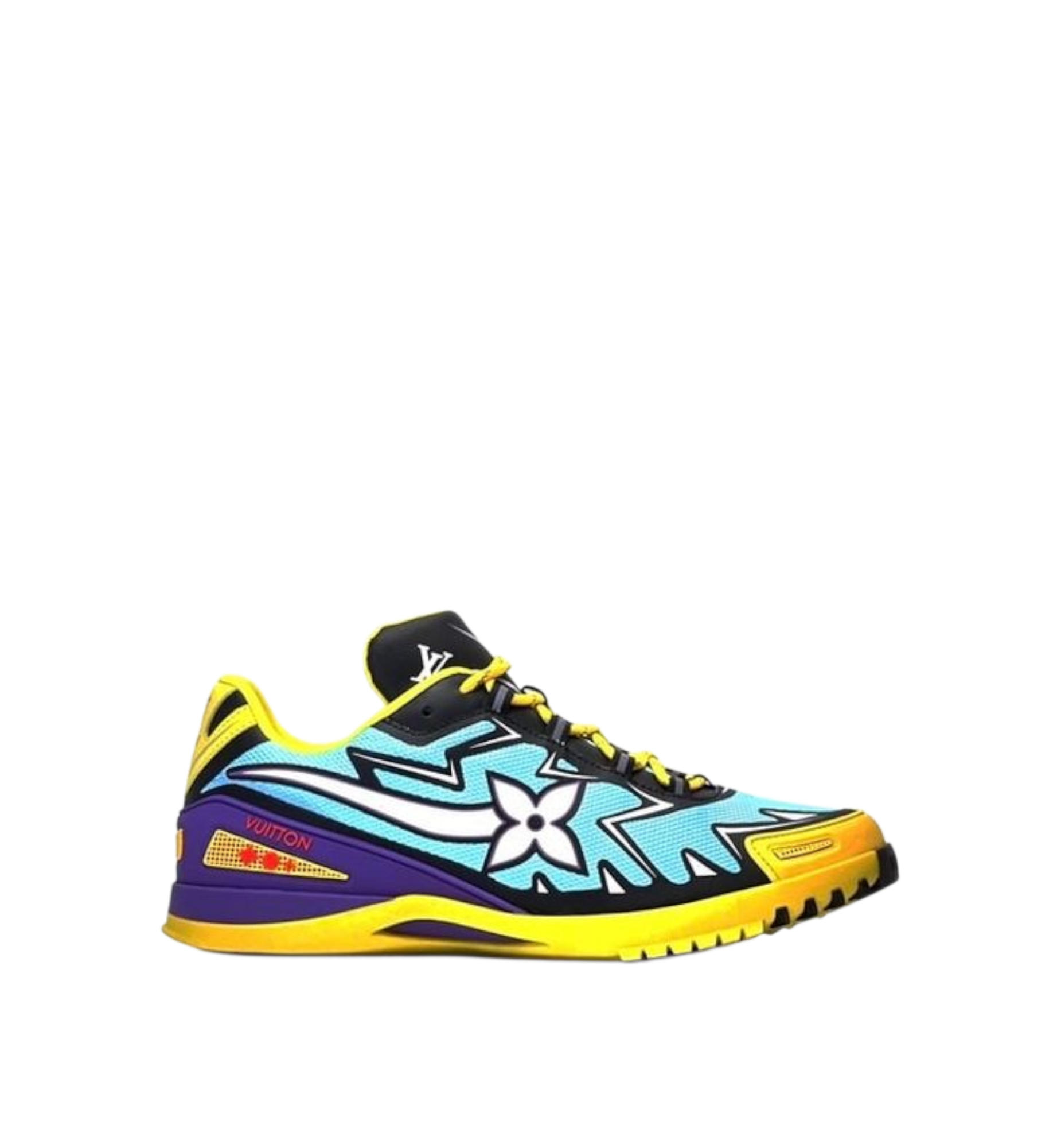 Louis Vuitton Sprint Athletic Sneakers Black | Yellow Men