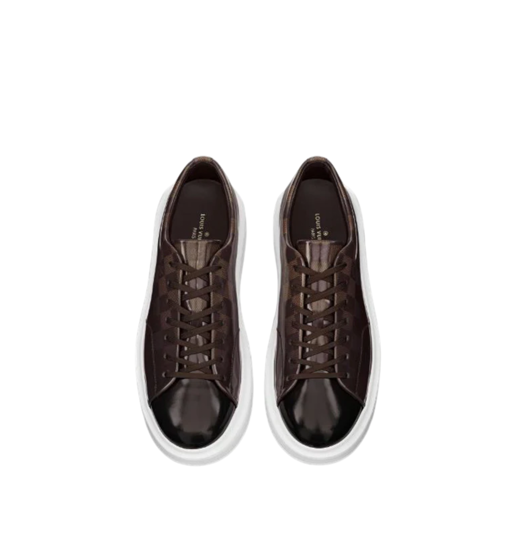 Louis Vuitton Beverly Hills Men Shoes Black and Damier Men