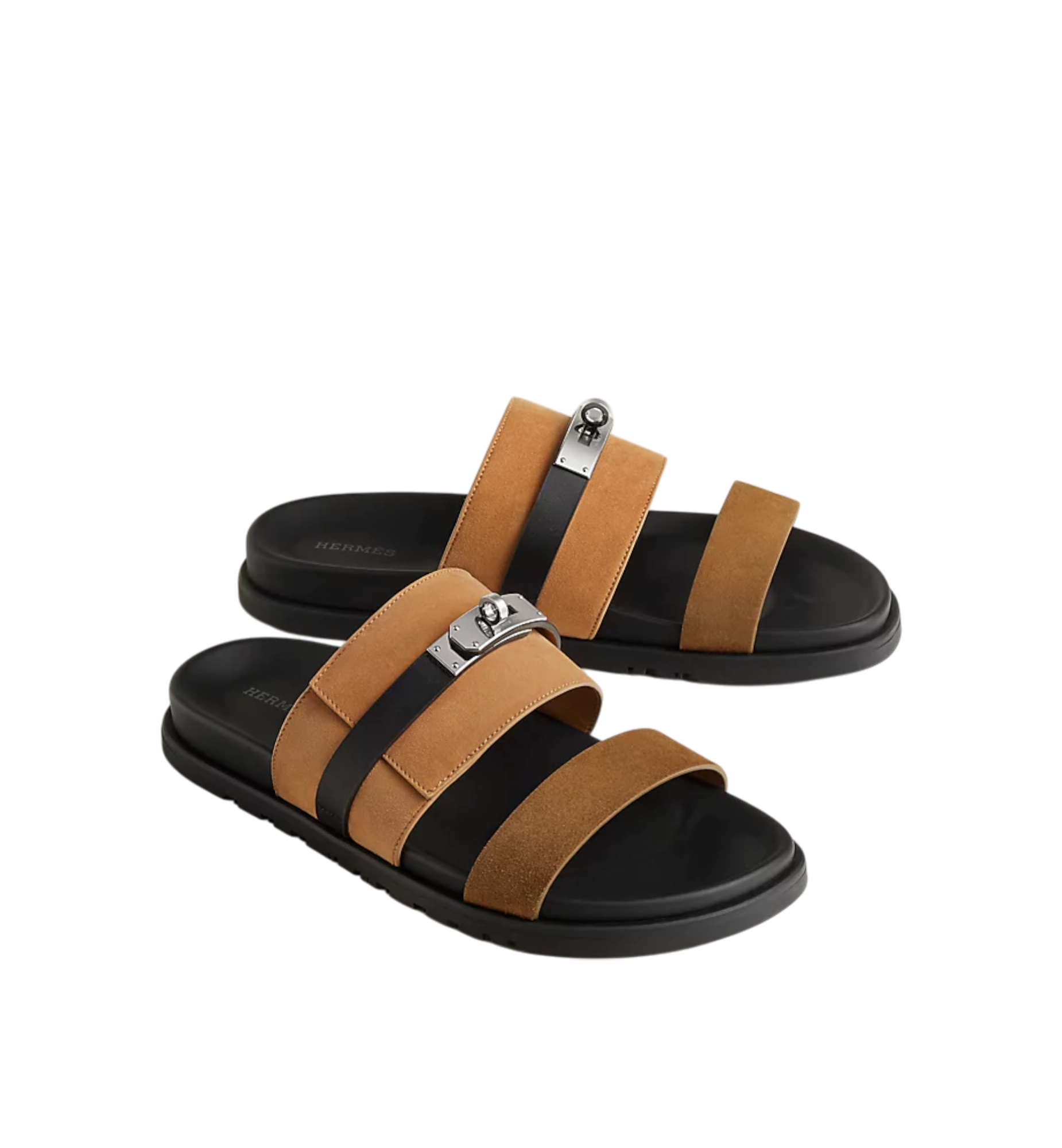 Hermès Jackson sandals in Multicolor Suede Goatskin And Calfskin