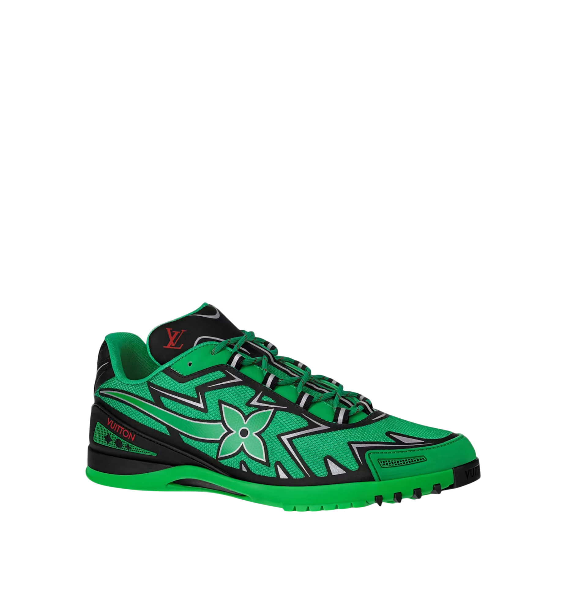 Louis Vuitton Sprint Athletic Sneakers Black | Green Men