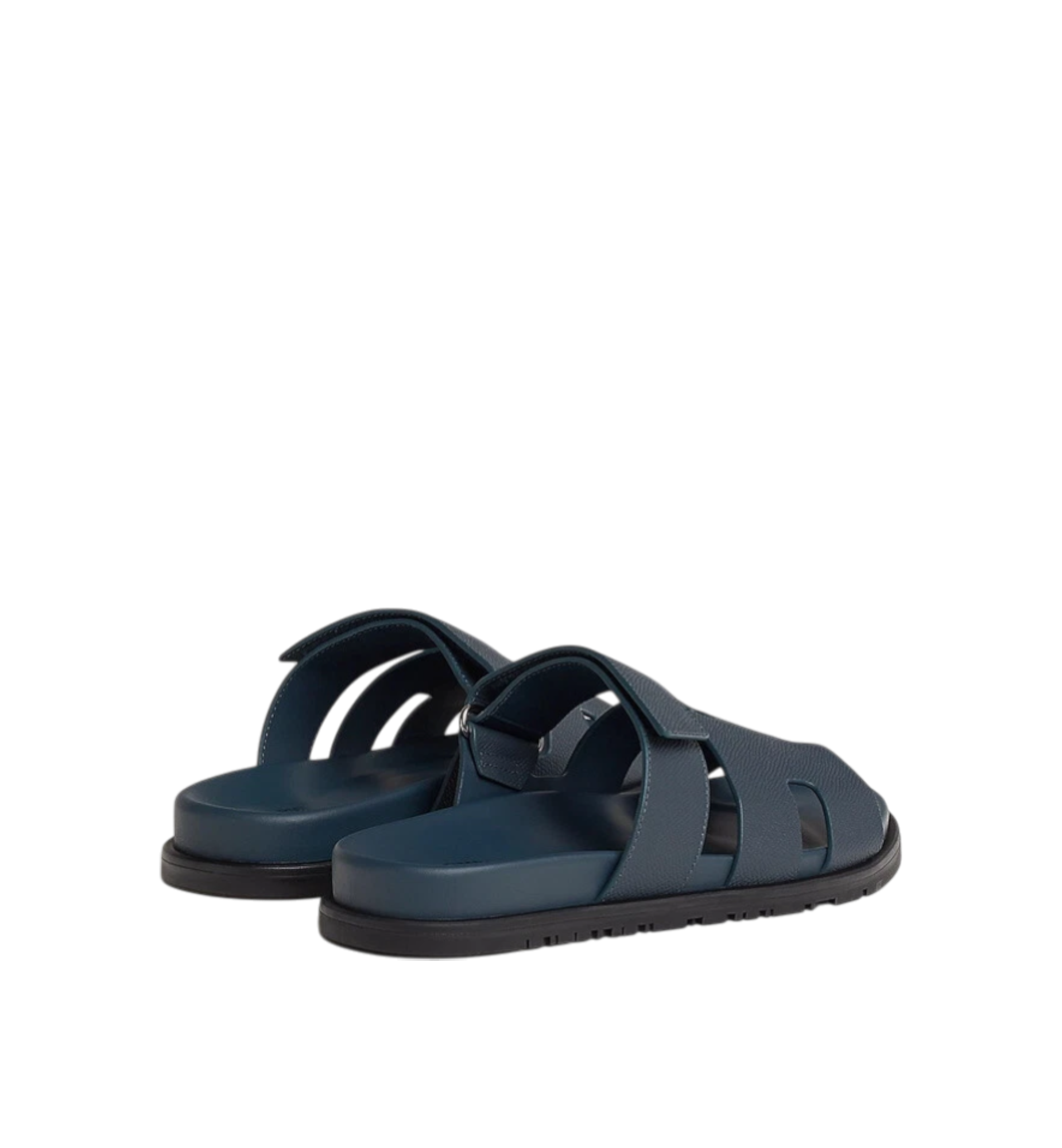 Hermès Chypre Sandals Epsom Navy Blue
